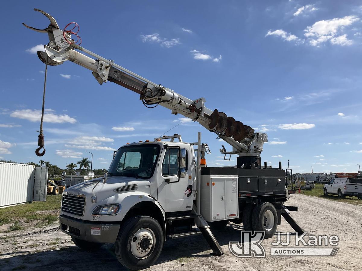 (Westlake, FL) Terex Commander 4045, Digger Derrick rear mounted on 2007 Freightliner M2 106 4x4 Fla