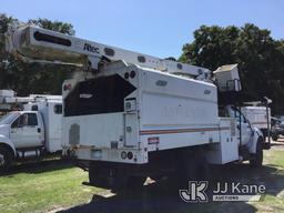 (Ocala, FL) Altec LR756, Over-Center Bucket Truck mounted behind cab on 2013 Ford F750 Chipper Dump