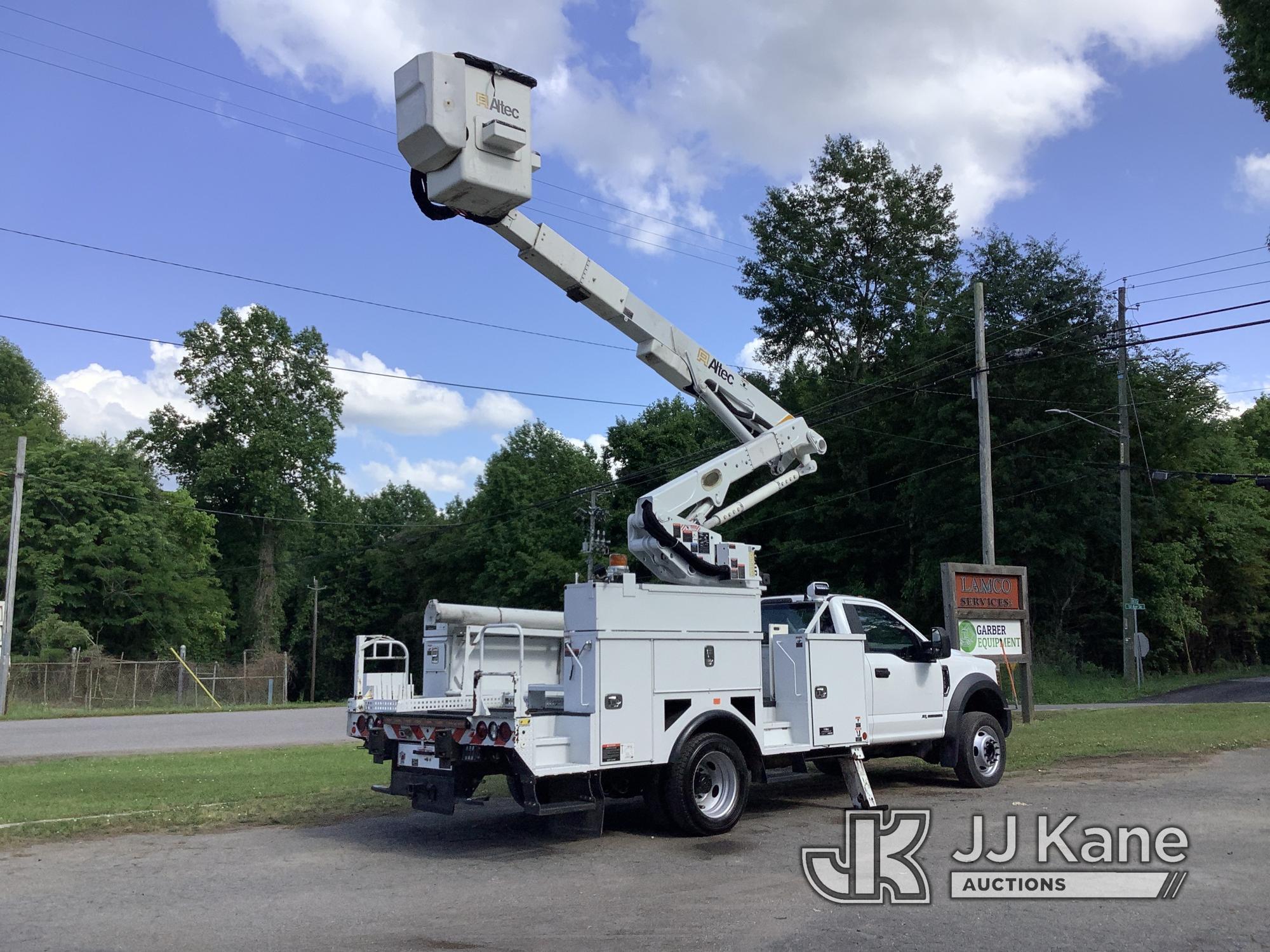 (Graysville, AL) Altec AT41M, Articulating & Telescopic Material Handling Bucket Truck mounted behin