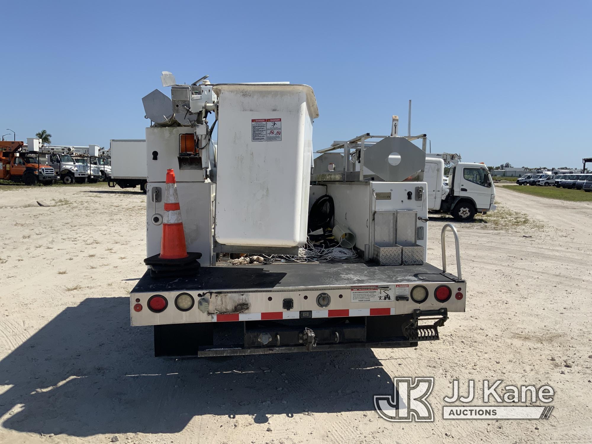 (Westlake, FL) Versalift TEL29, Telescopic Non-Insulated Bucket Truck mounted behind cab on 2012 Che