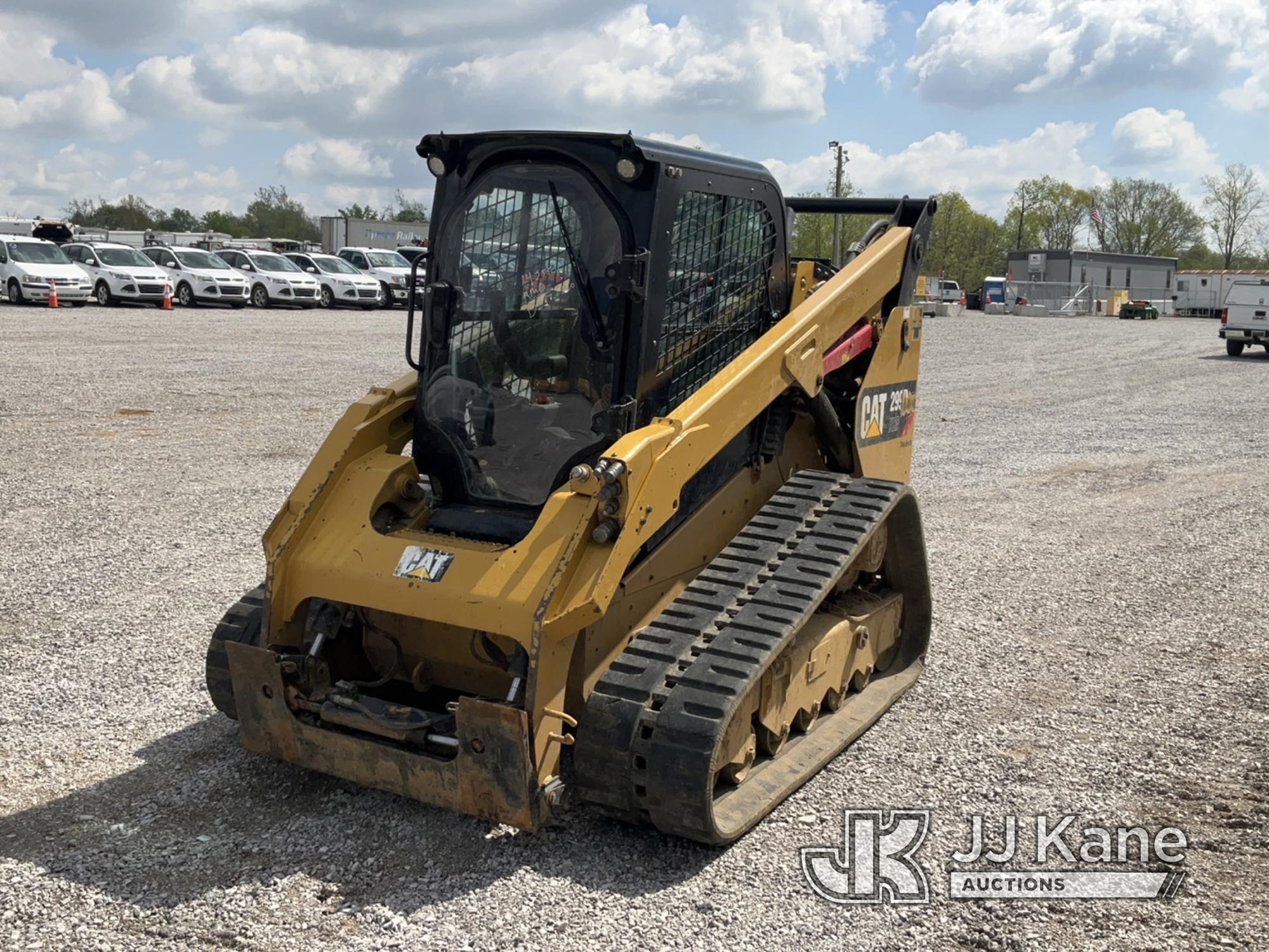 (Verona, KY) 2019 Caterpillar 299D2XHP Skid Steer Loader Runs, Moves & Operates) (Derated, DEF Syste