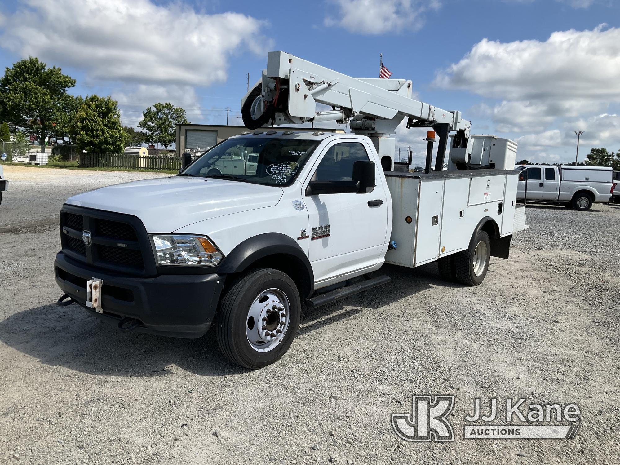 (Villa Rica, GA) HiRanger TL38-P, Articulating & Telescopic Bucket mounted behind cab on 2016 Ram 55