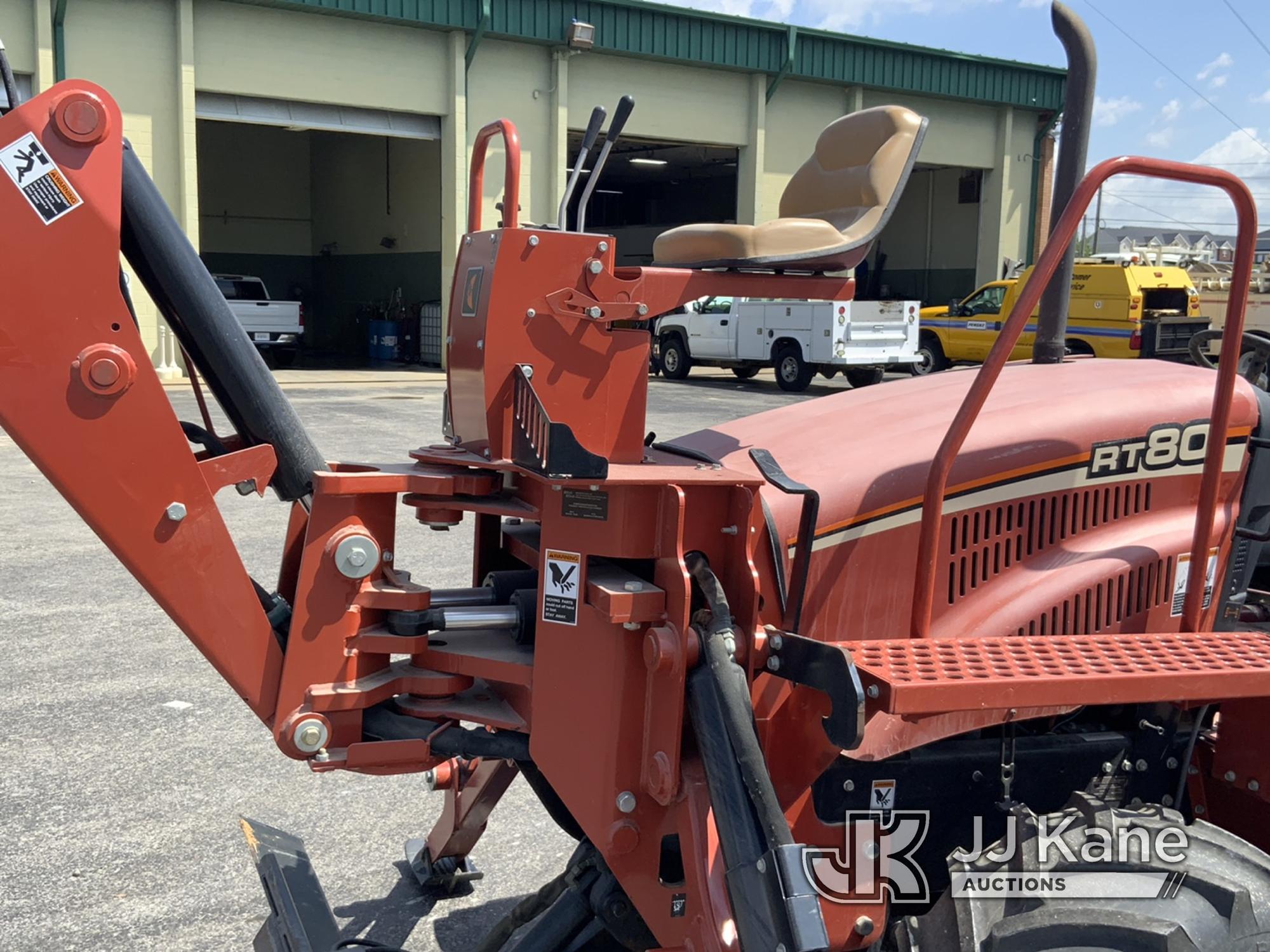 (Owensboro, KY) 2011 Ditch Witch RT80 Rubber Tired Trencher Runs & Operates) (Bad Throttle Pedal) (E