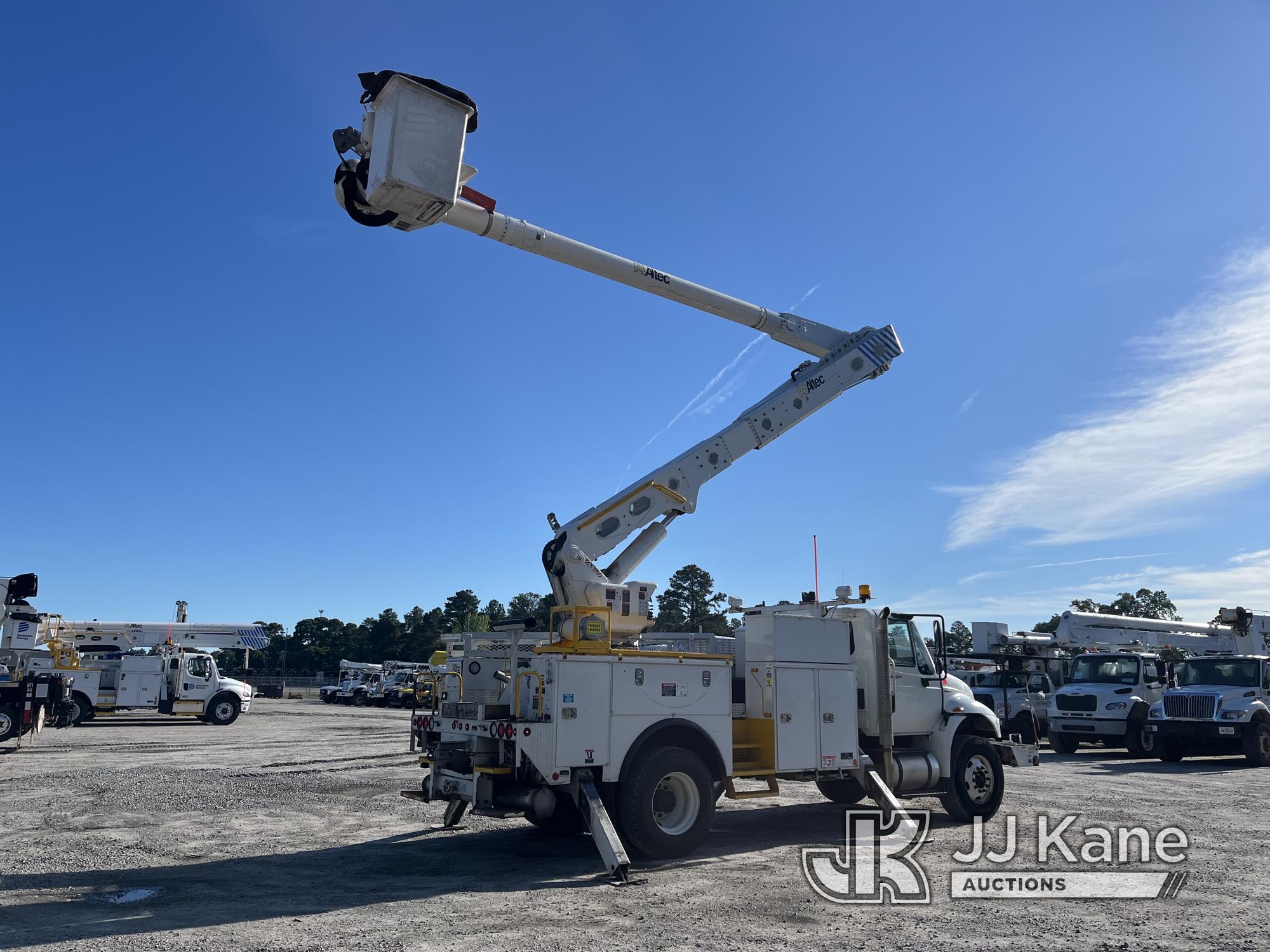 (Chester, VA) Altec AM55, Over-Center Material Handling Bucket Truck rear mounted on 2014 Internatio