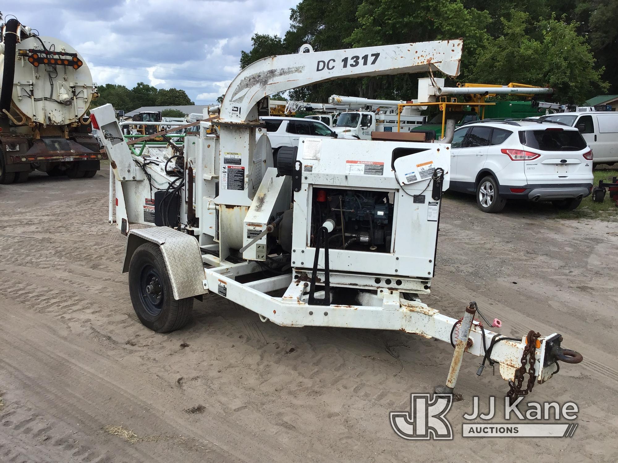 (Ocala, FL) 2011 Altec DC1317 Chipper (13in Disc), trailer mtd No Title) (Not Running, Condition Unk