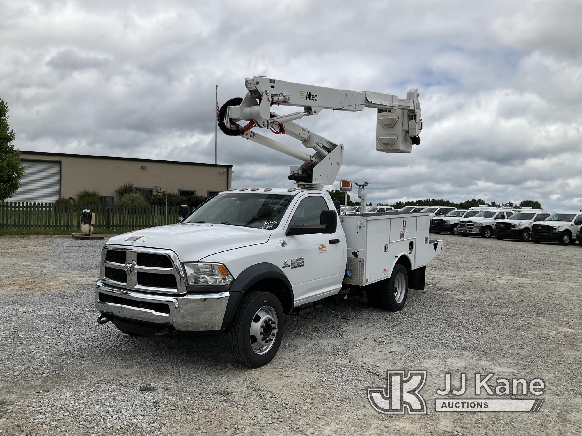 (Villa Rica, GA) Altec AT37G, Articulating & Telescopic Bucket Truck mounted behind cab on 2016 RAM