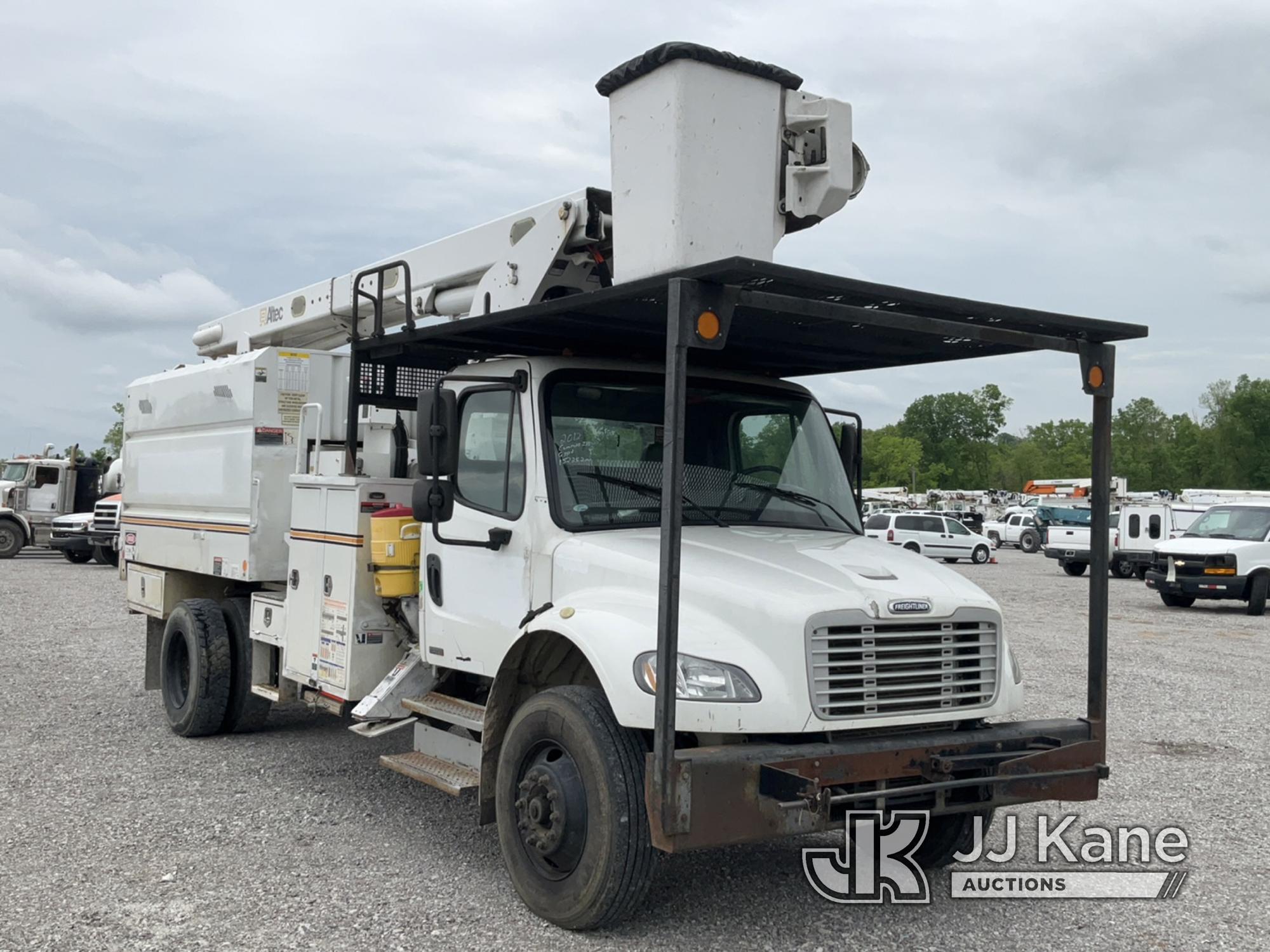 (Verona, KY) Altec LRV60-E70, Over-Center Elevator Bucket Truck mounted behind cab on 2012 Freightli