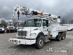 (Verona, KY) Altec D3060A-TR, Digger Derrick rear mounted on 2012 Freightliner M2 106 T/A Flatbed/Ut
