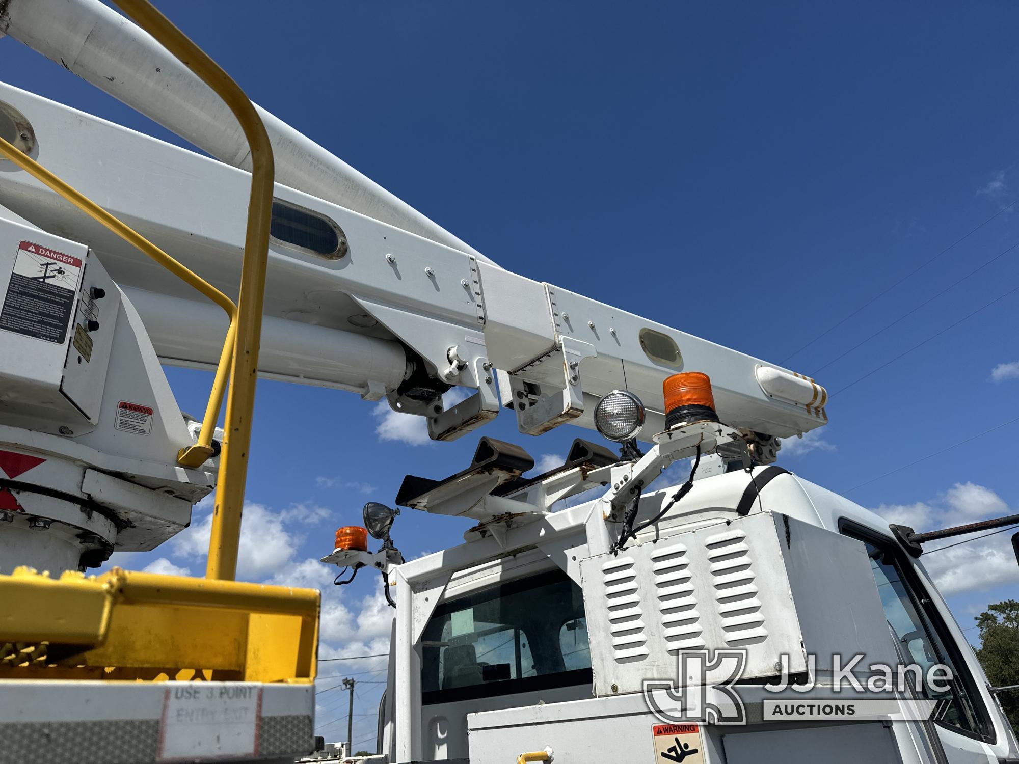 (Ocala, FL) Altec L42-MH, Over-Center Material Handling Bucket center mounted on 2010 Freightliner M