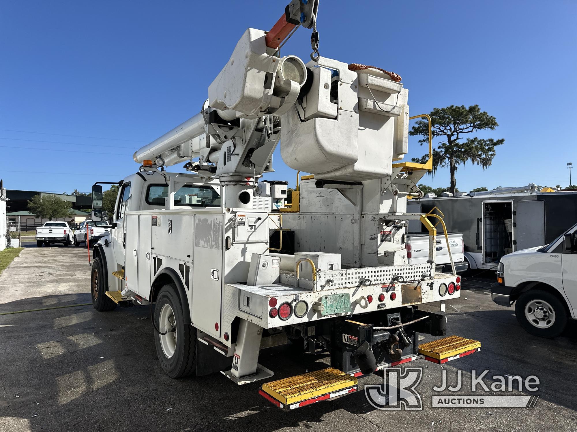 (Ocala, FL) Altec L42-MH, Over-Center Material Handling Bucket center mounted on 2010 Freightliner M