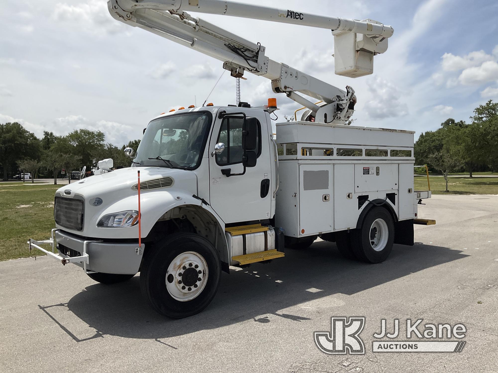 (Ocala, FL) Altec L42A, Over-Center Bucket Truck center mounted on 2014 Freightliner M2 106 Utility