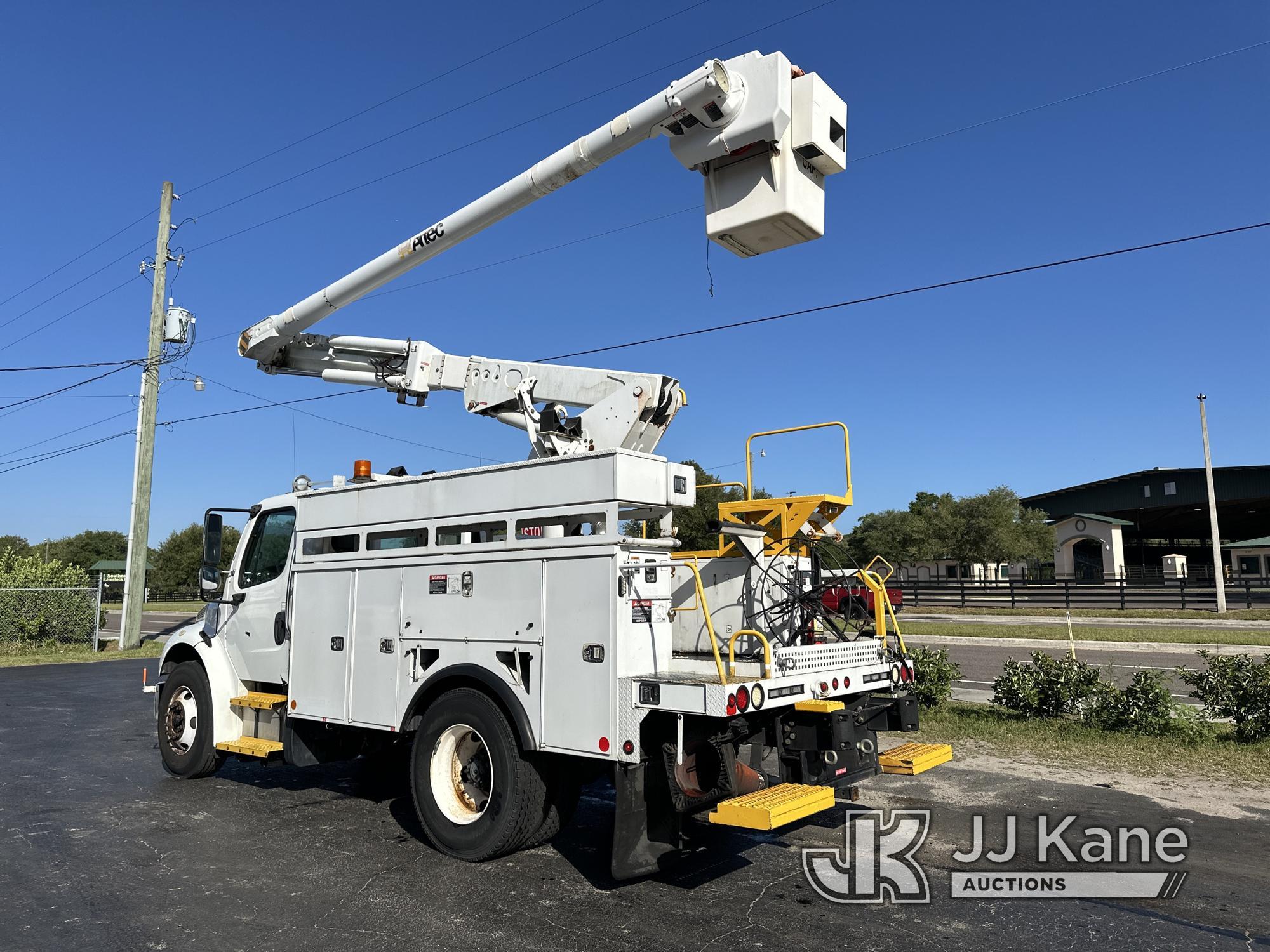 (Ocala, FL) Altec L42A, Over-Center Bucket Truck center mounted on 2013 Freightliner M2 106 Utility