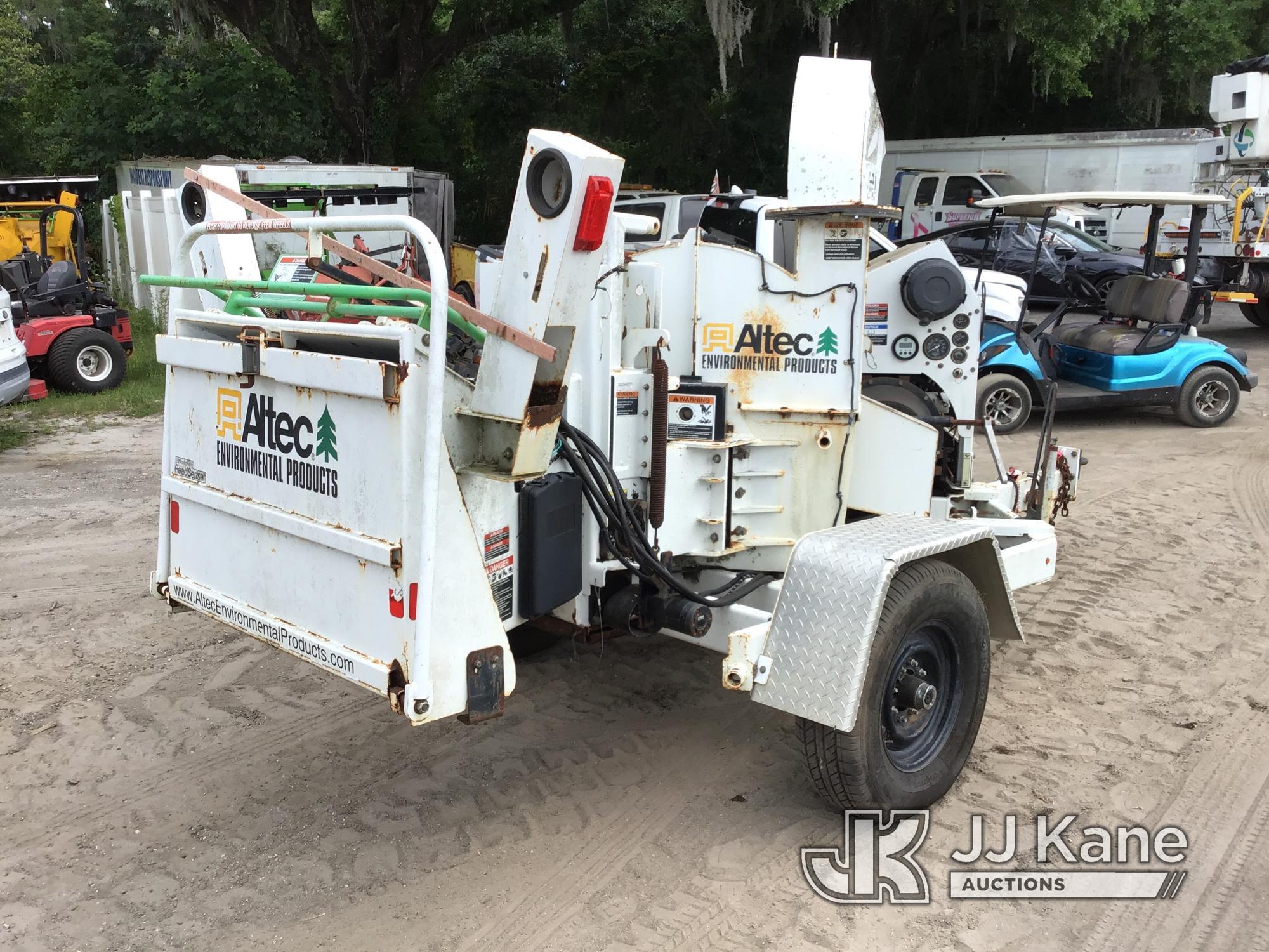 (Ocala, FL) 2011 Altec DC1317 Chipper (13in Disc), trailer mtd No Title) (Not Running, Condition Unk