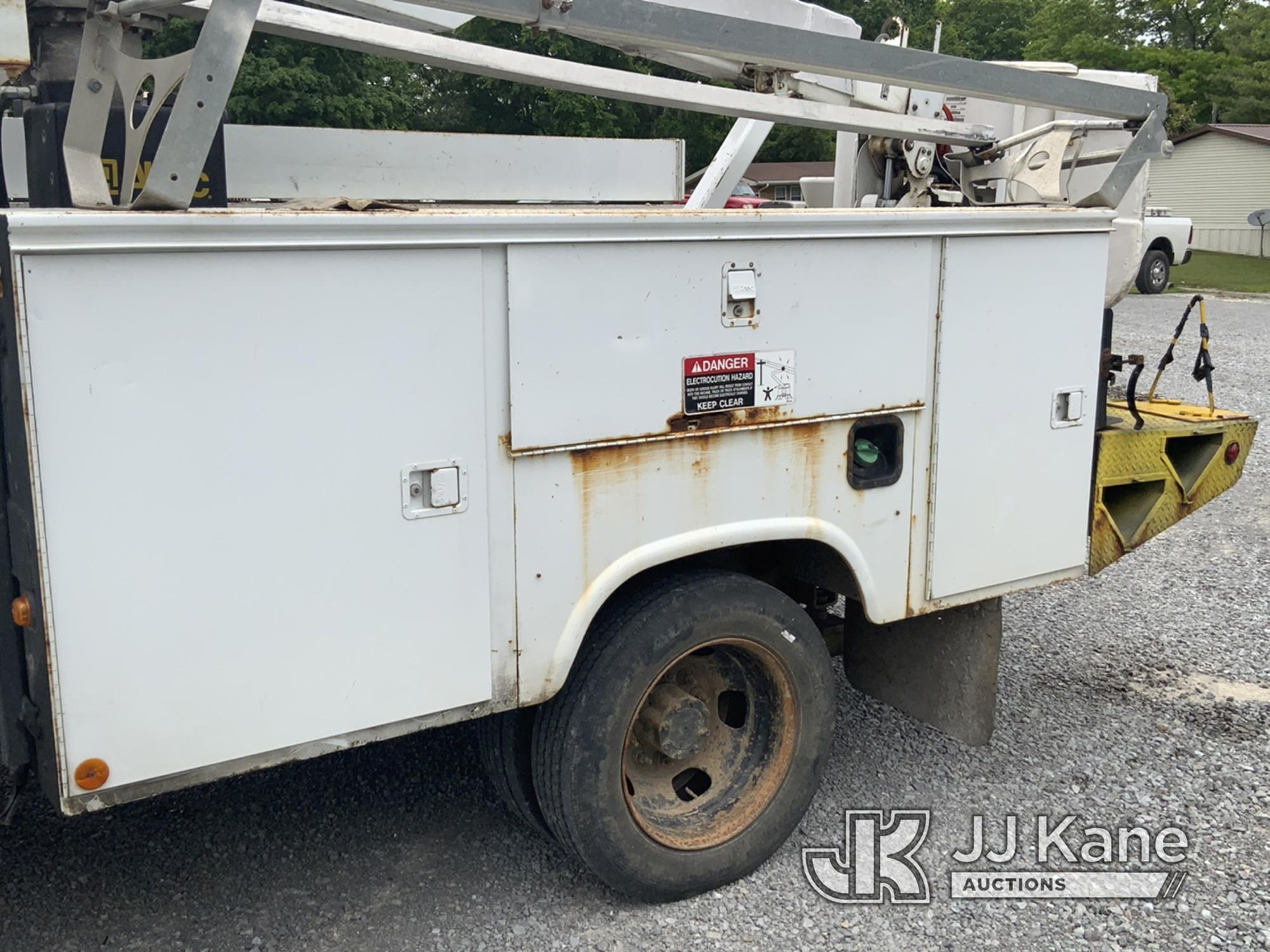 (New Tazewell, TN) Altec AT37G, Articulating & Telescopic Bucket Truck mounted behind cab on 2010 Do