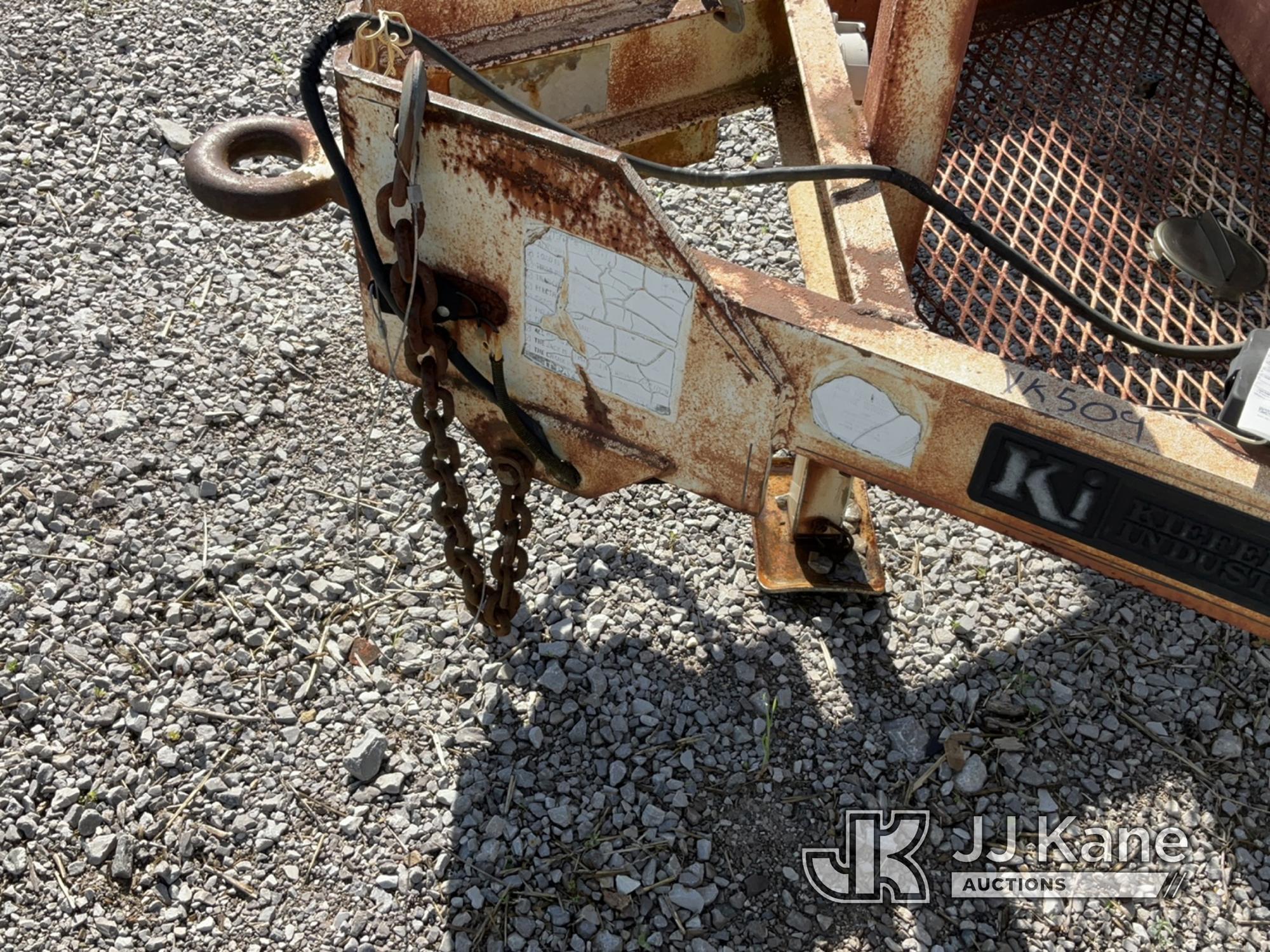 (Verona, KY) 2000 Kiefer-Built IRH300 Rotating Reel Trailer Rust Damage