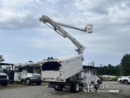 (Sumter, SC) Altec LR760-E70, Over-Center Elevator Bucket Truck mounted behind cab on 2015 Ford F750