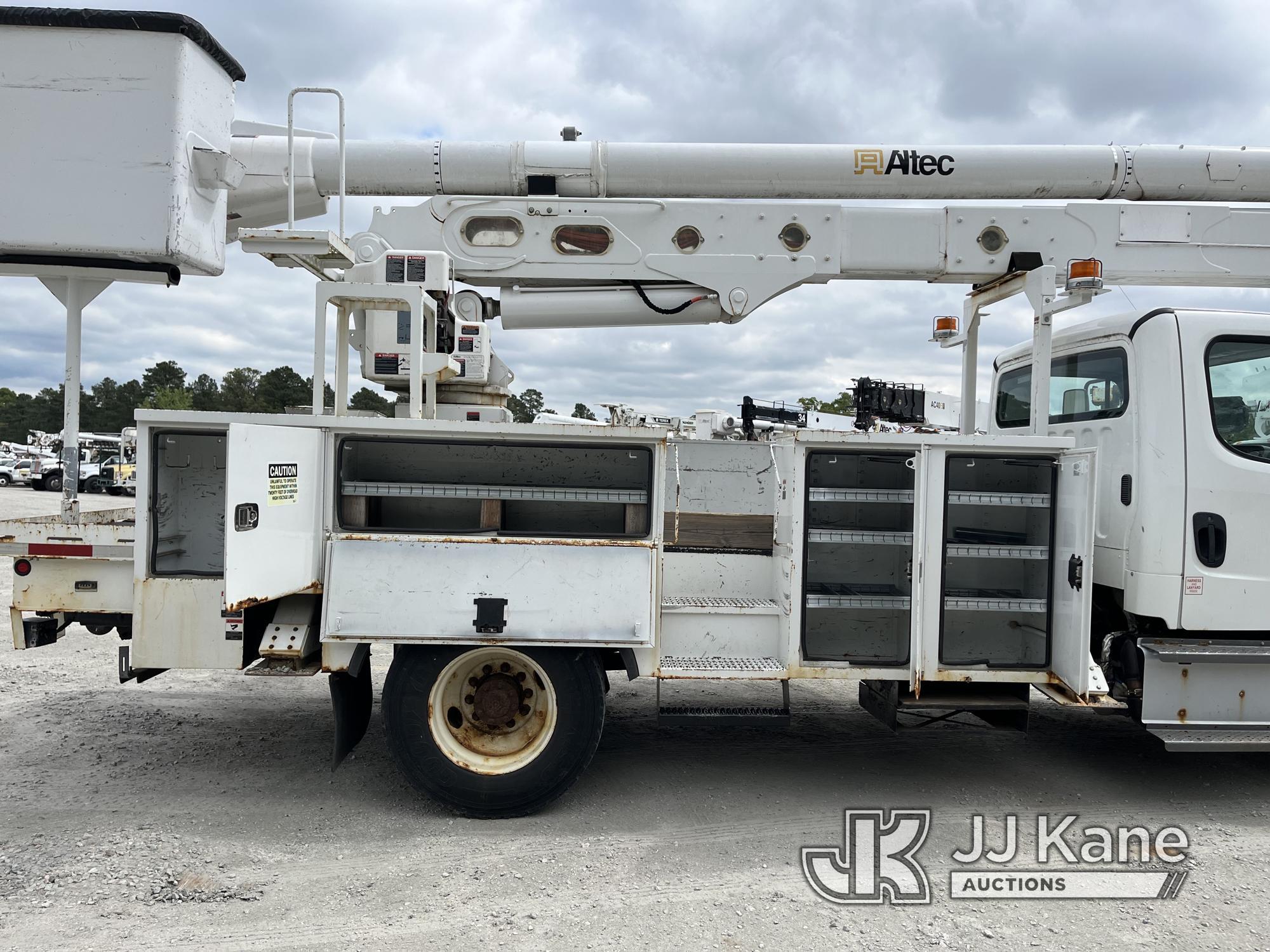 (Chester, VA) Altec AA55E, Material Handling Bucket Truck rear mounted on 2015 Freightliner M2 106 U