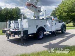 (Mount Airy, NC) Versalift VST-47SI, Material Handling Bucket Truck center mounted on 2015 Ford F550