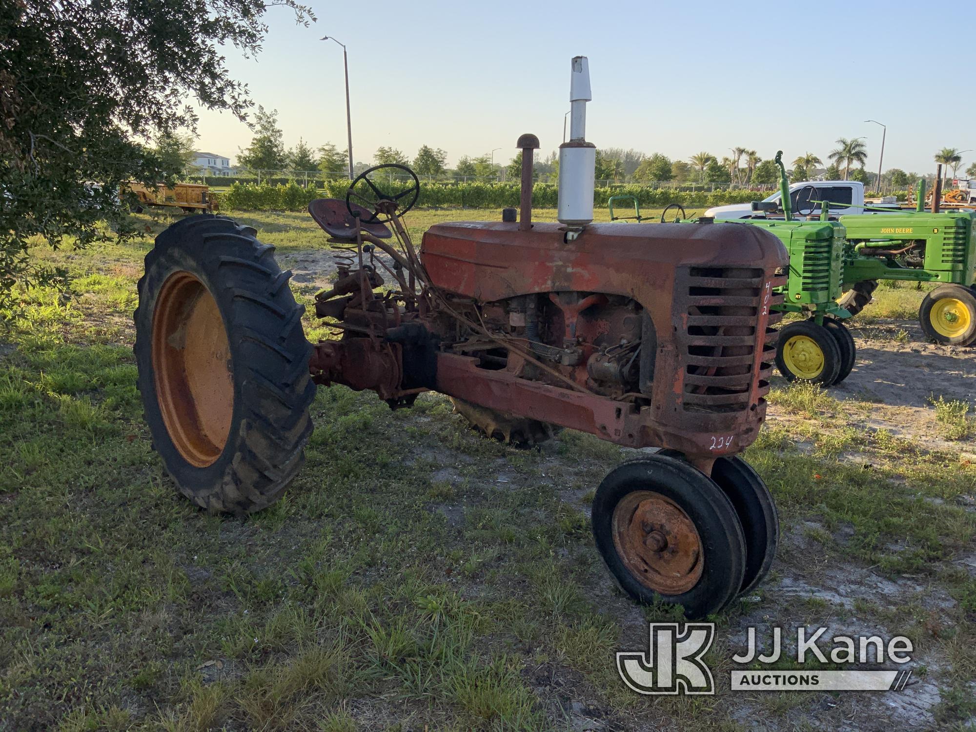 (Westlake, FL) 1950 Massey Harris Utility Tractor Not Running, Condition Unknown