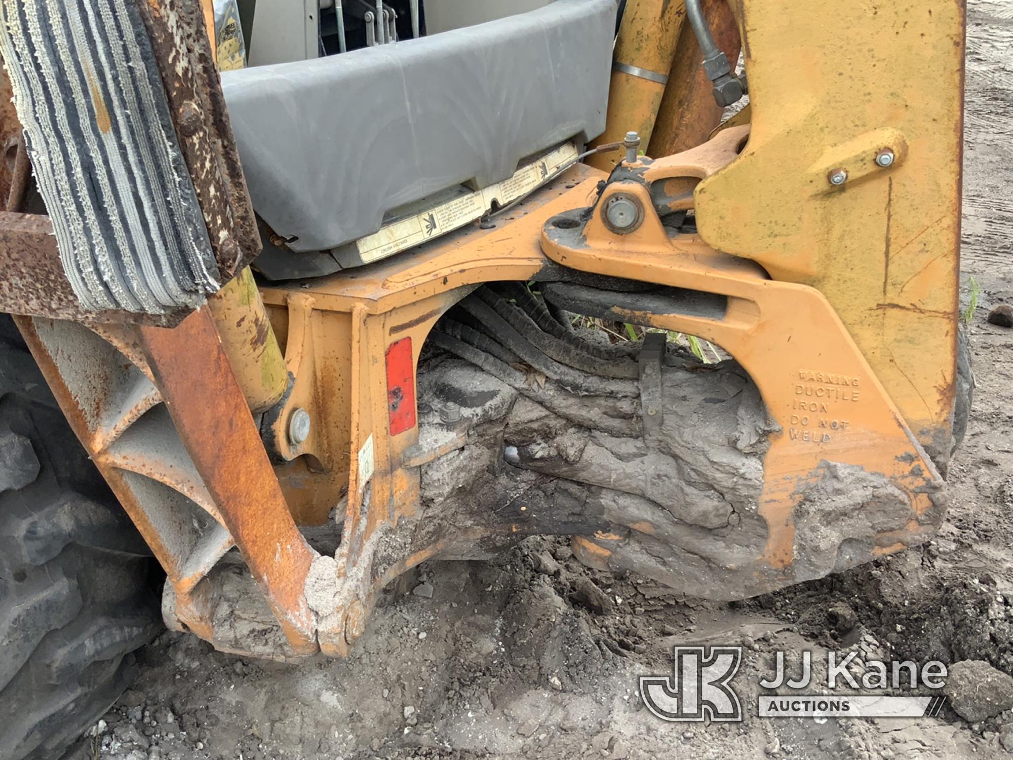 (Fort Pierce, FL) Case 580SM Tractor Loader Backhoe Not Running, Condition Unknown)( Dash Apart, Bat