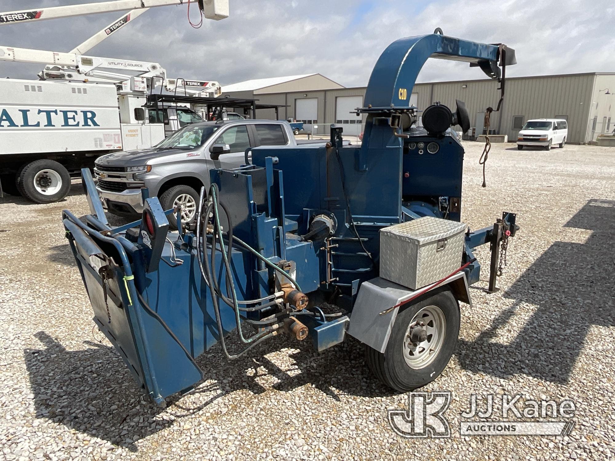 (Vincennes, IN) 2002 Performance First 150XP Chipper (12in Disc), trailer mtd NO TITLE.  Sold on Bil