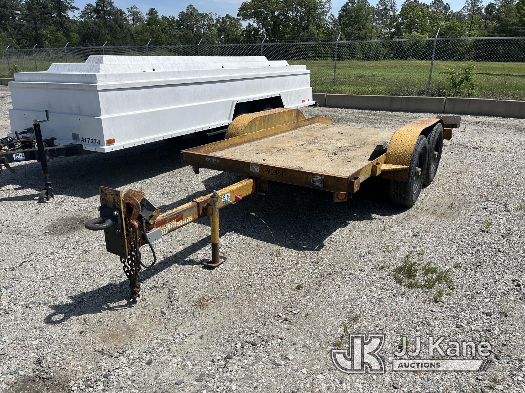 (Chester, VA) 2011 Butler LT812 T/A Tilt Deck Tagalong Equipment Trailer