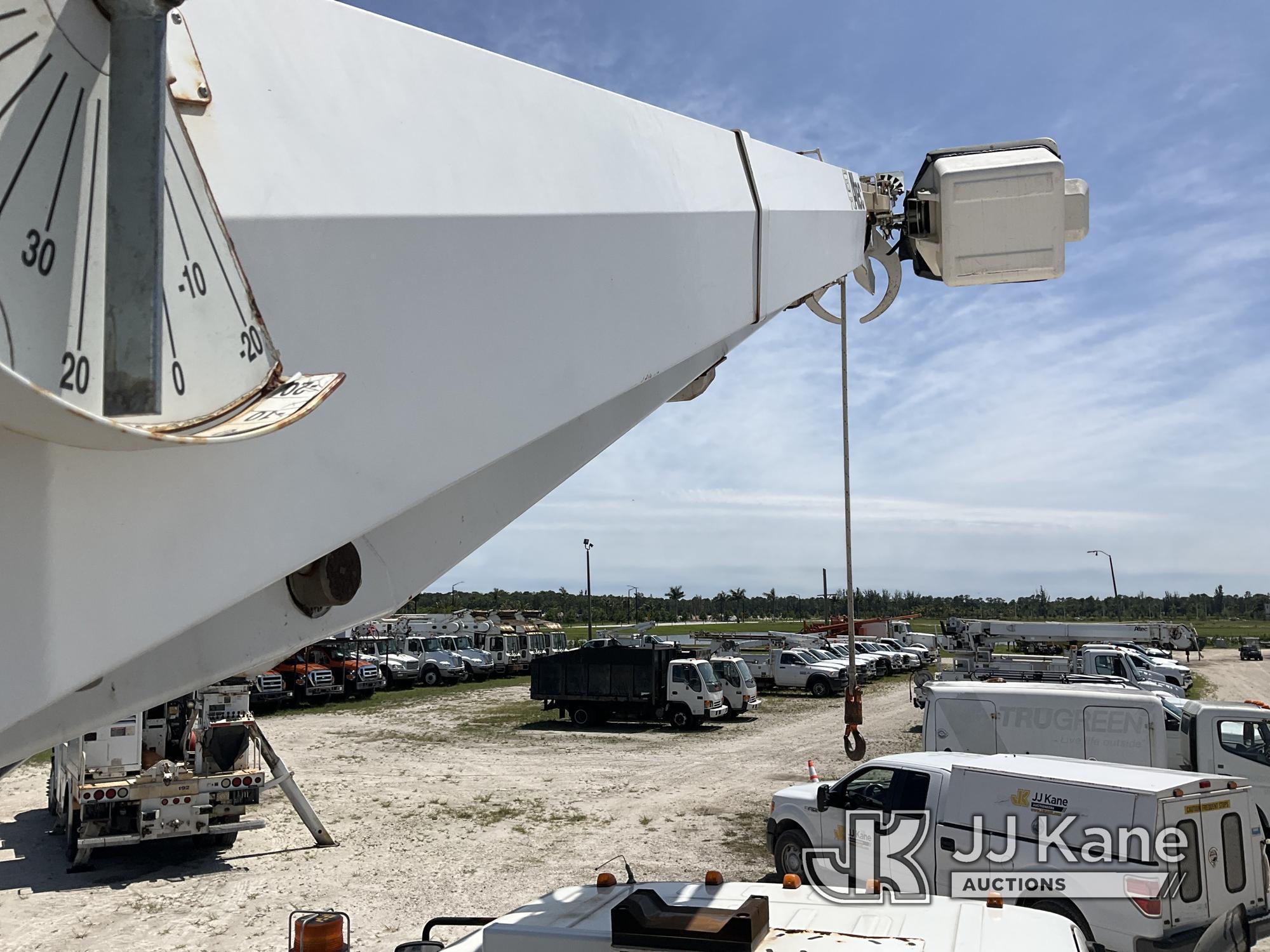 (Westlake, FL) Altec DM47B-TR, Digger Derrick rear mounted on 2016 Freightliner M2 106 4x4 Utility T