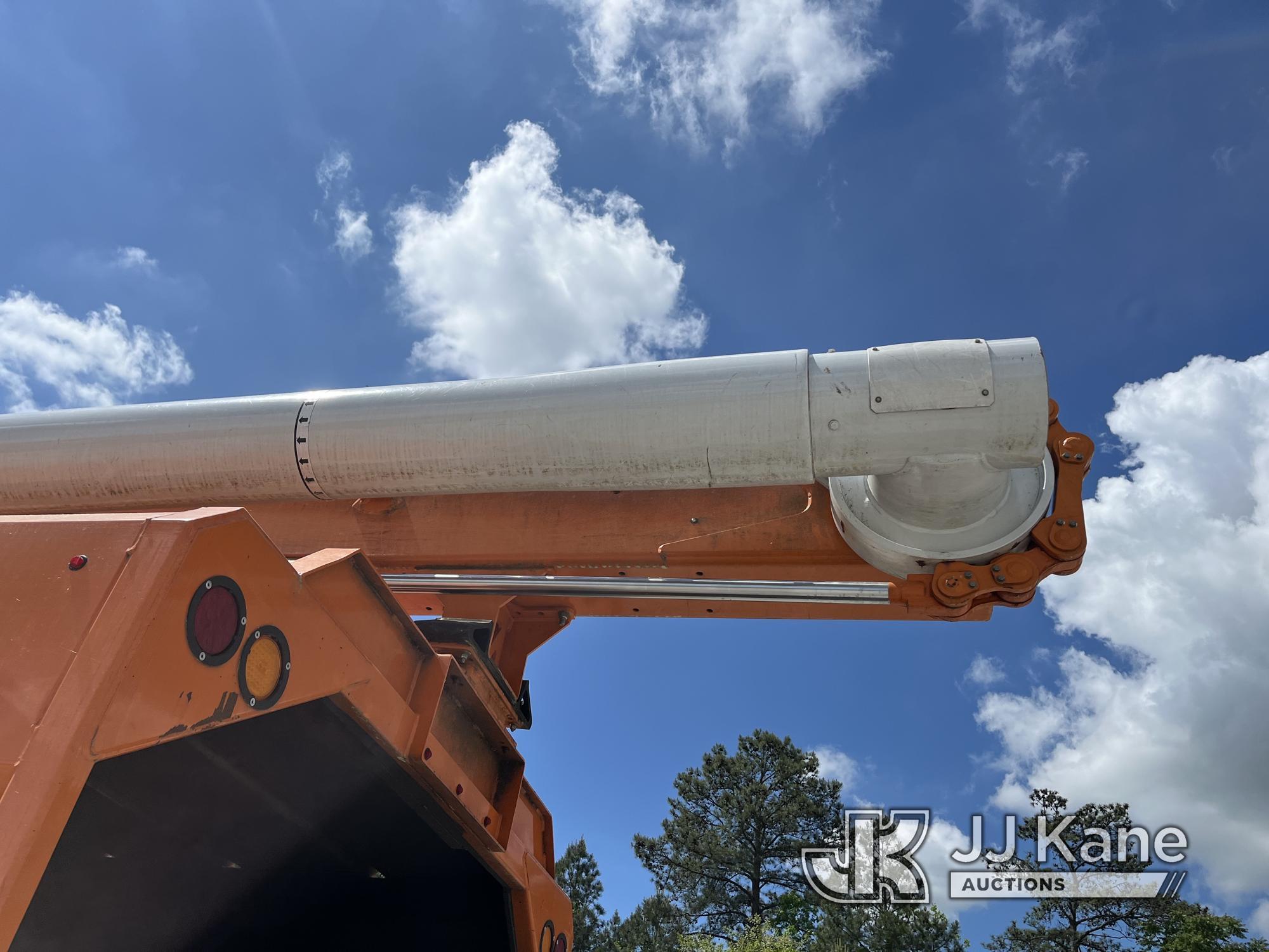 (Chester, VA) Altec LR756, Over-Center Bucket Truck mounted behind cab on 2013 Ford F750 Chipper Dum