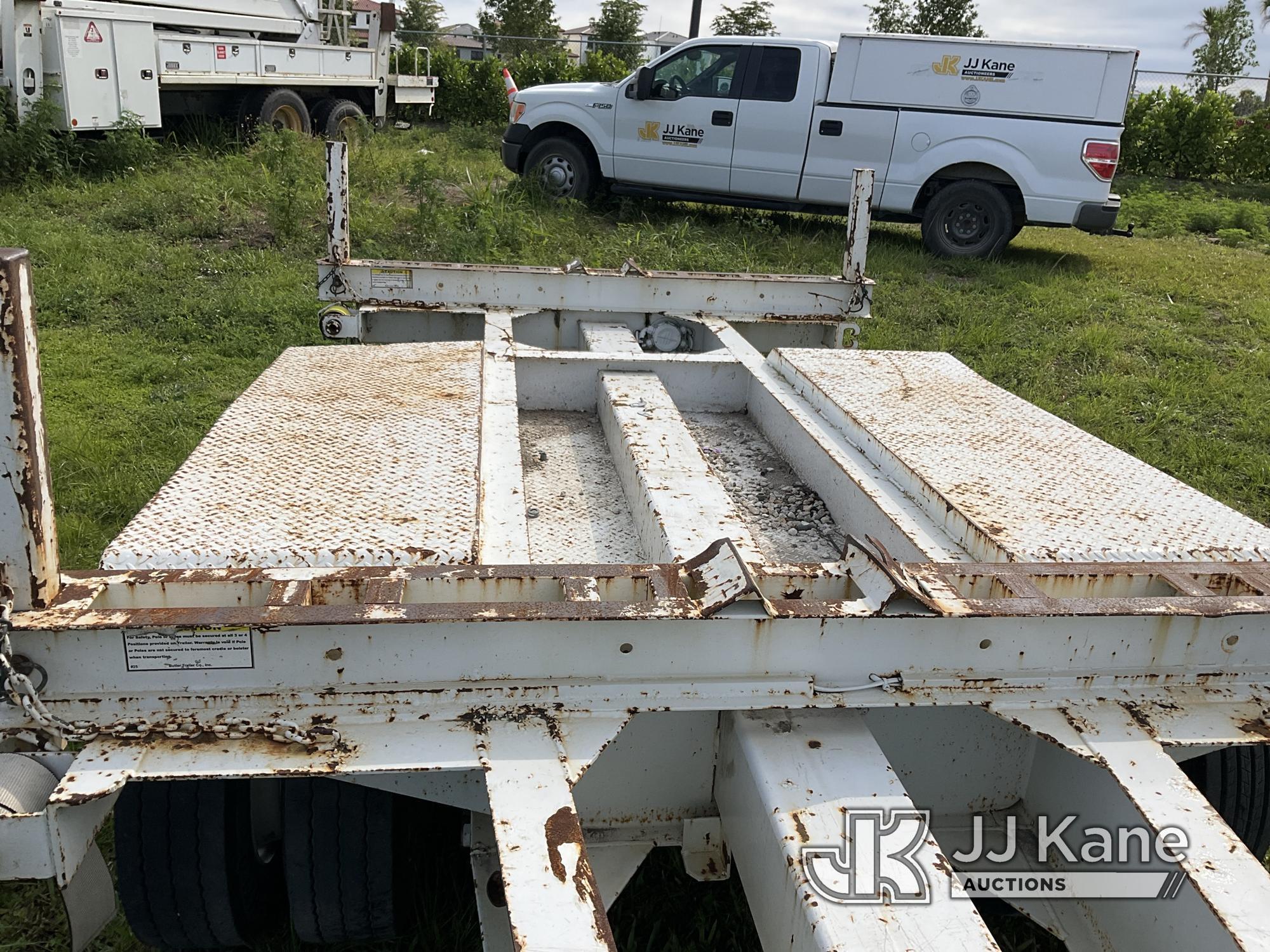 (Westlake, FL) 2018 Butler BP-3080 T/A Extendable Pole Trailer Frame Rust) (FL Residents Purchasing