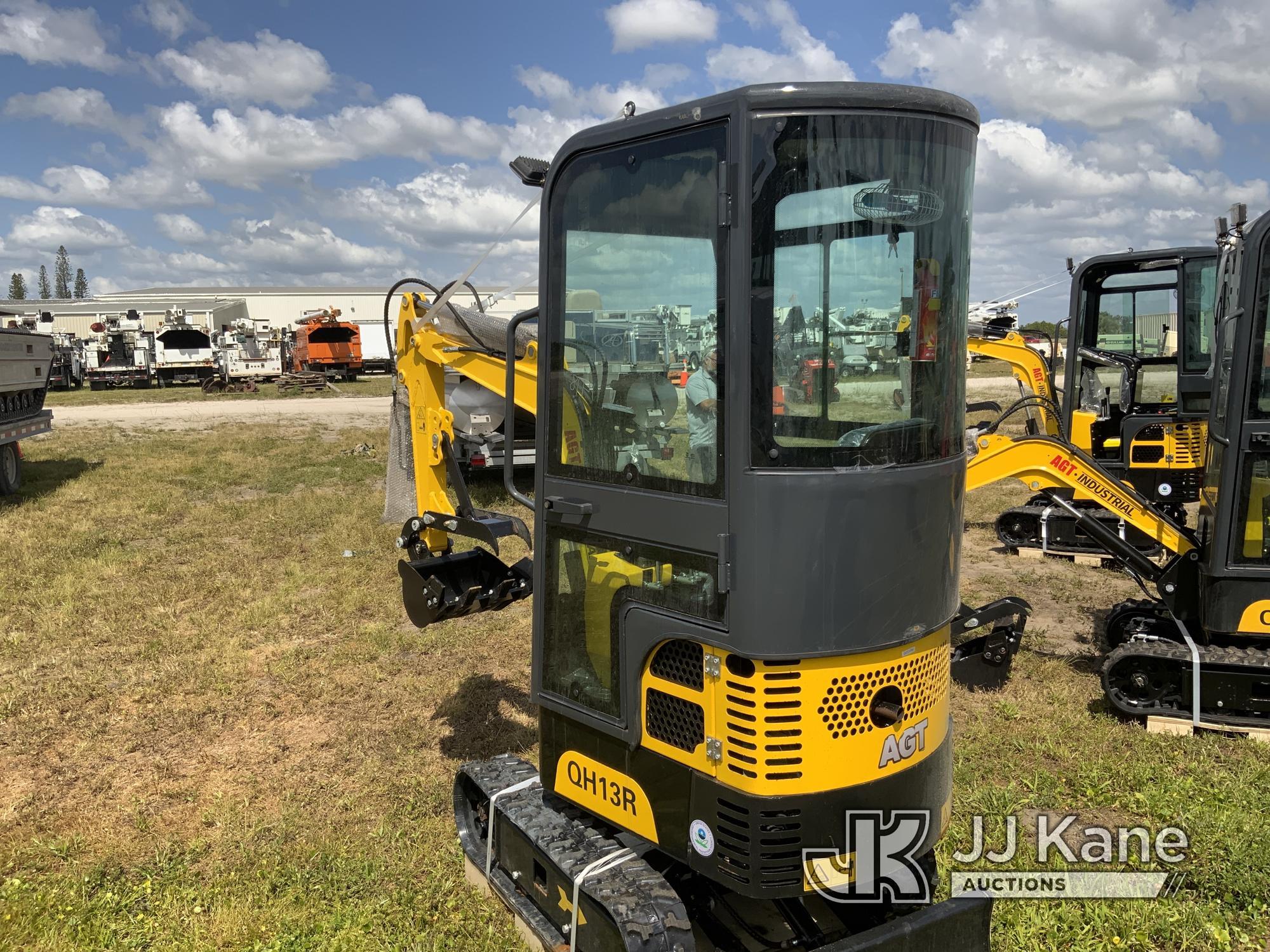 (Westlake, FL) 2024 AGT QH13R Mini Hydraulic Excavator New/Unused