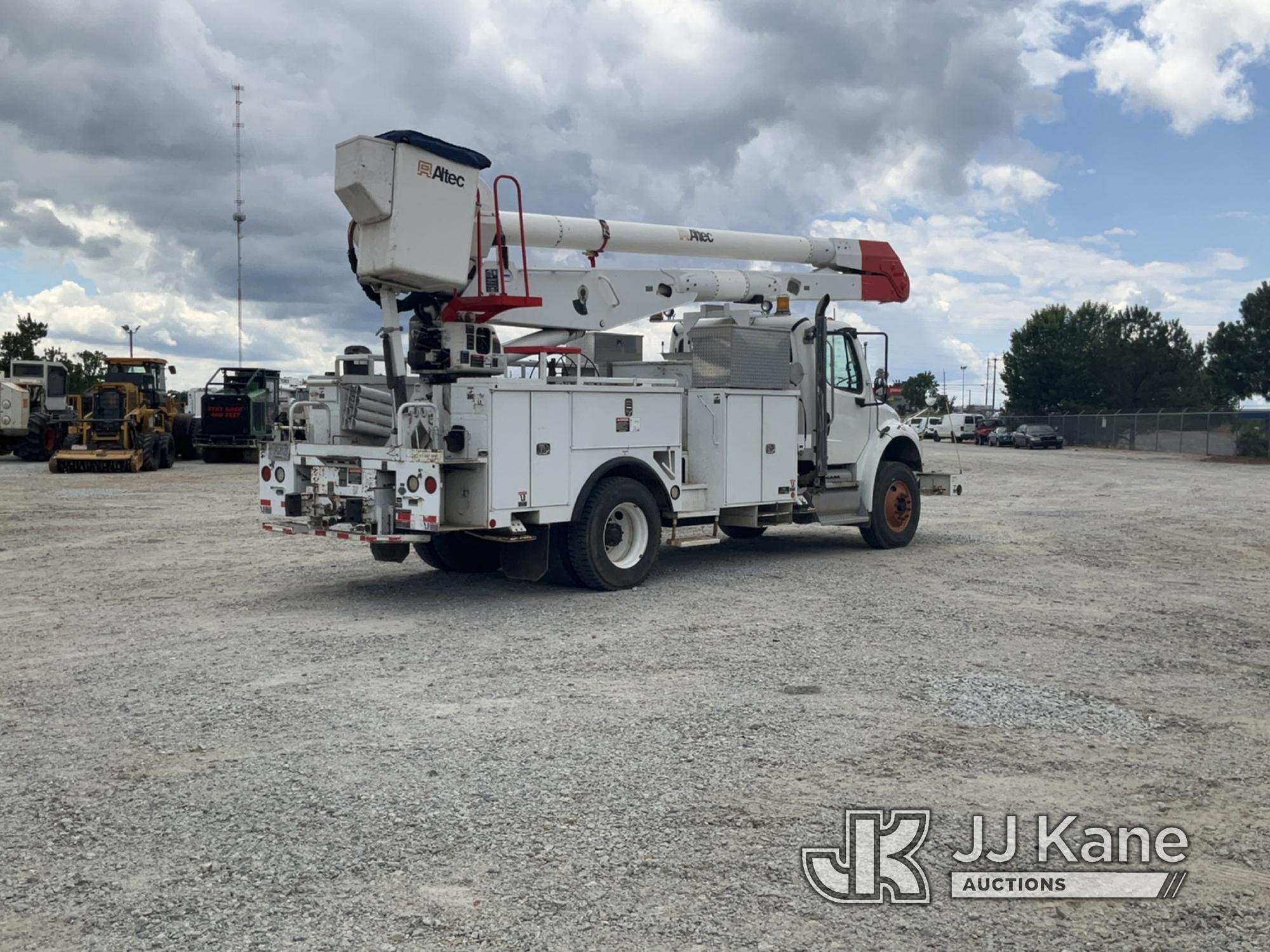 (Villa Rica, GA) Altec AA755-MH, Material Handling Bucket Truck rear mounted on 2011 Freightliner M2