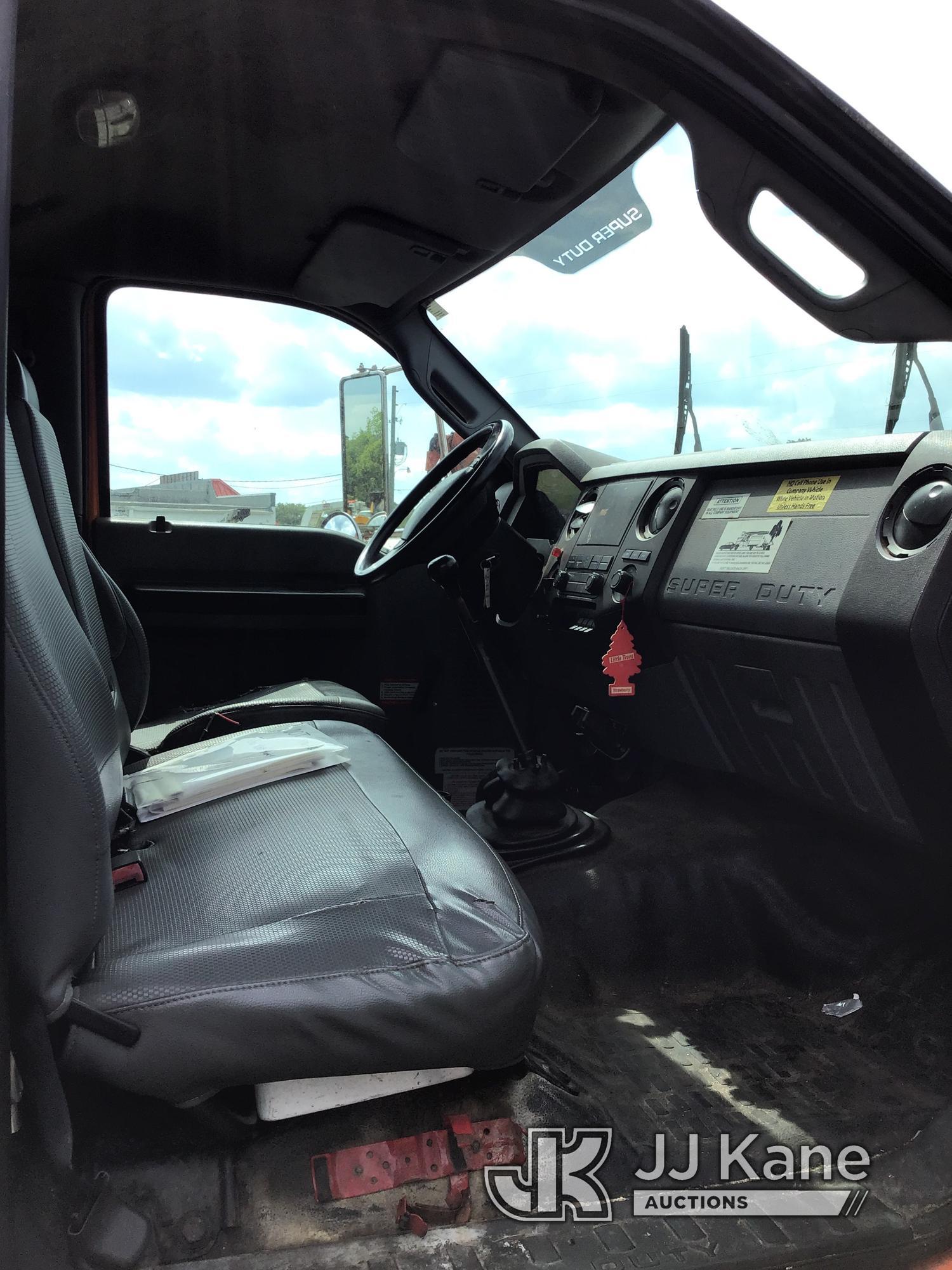 (Ocala, FL) 2015 Ford F750 Chipper Dump Truck Runs, Moves, Dumps) (Check Engine Light On.