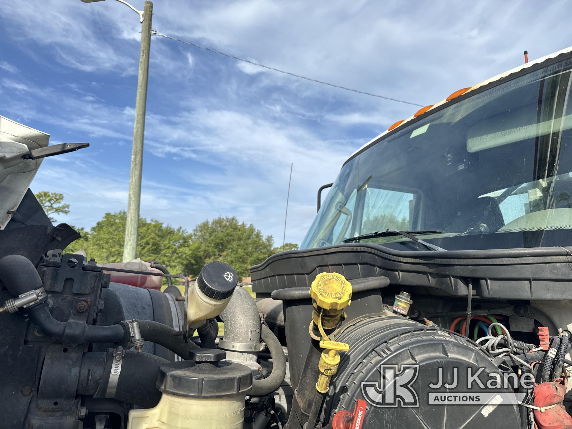 (Ocala, FL) Altec DT80, Digger Derrick rear mounted on 2014 International 7600 6x6 Flatbed/Utility T