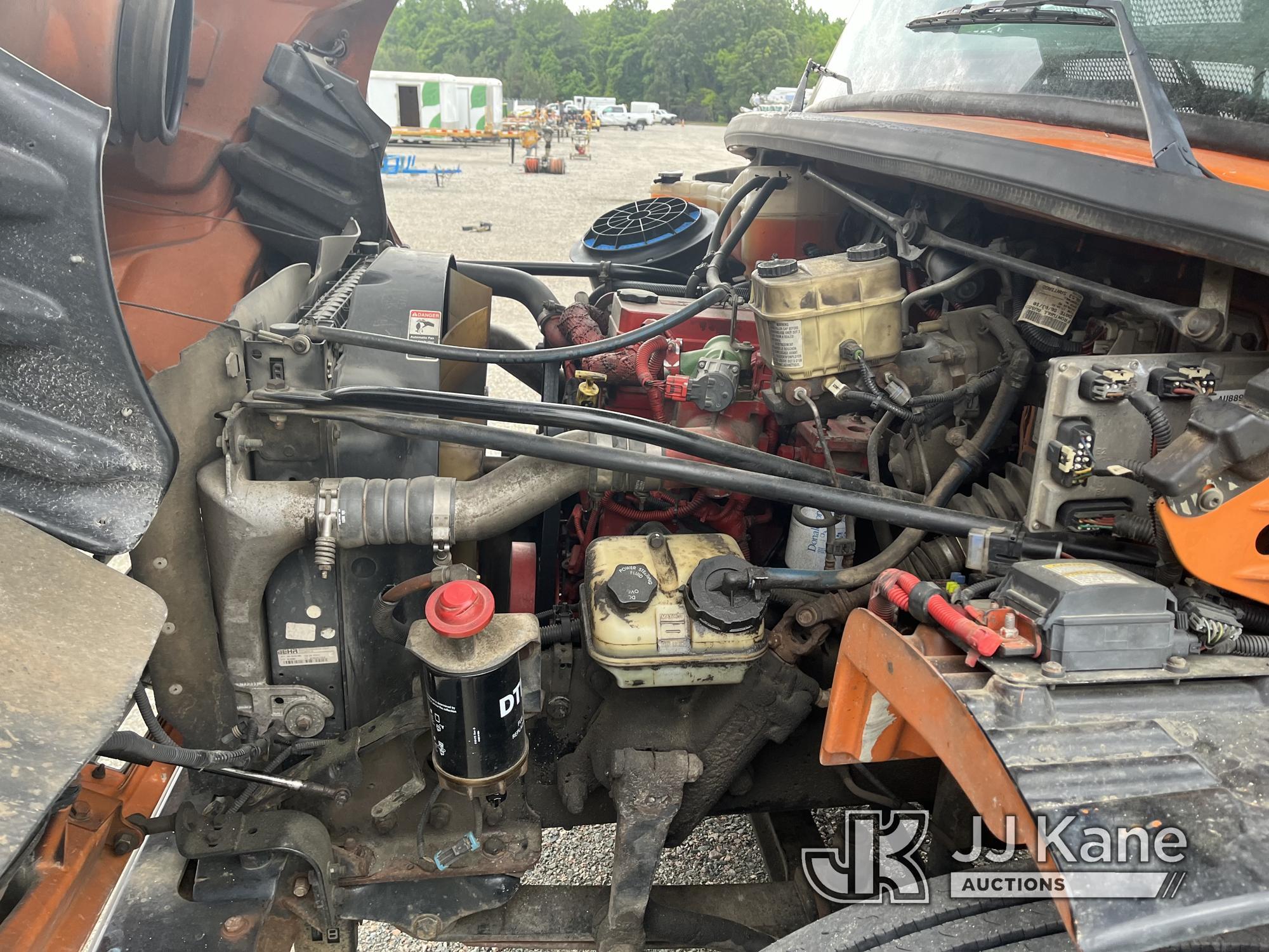 (Chester, VA) Altec LRV-57, Over-Center Bucket Truck rear mounted on 2011 Freightliner M2 106 Flatbe