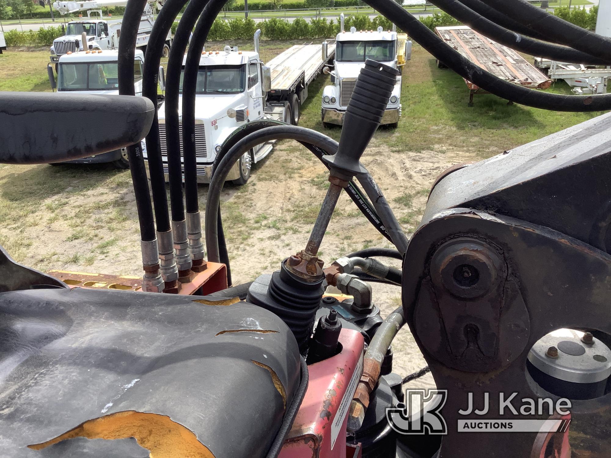 (Westlake, FL) Prentice 2124 BC, Telescopic Grappleboom/Log Loader Crane mounted behind cab on 2008