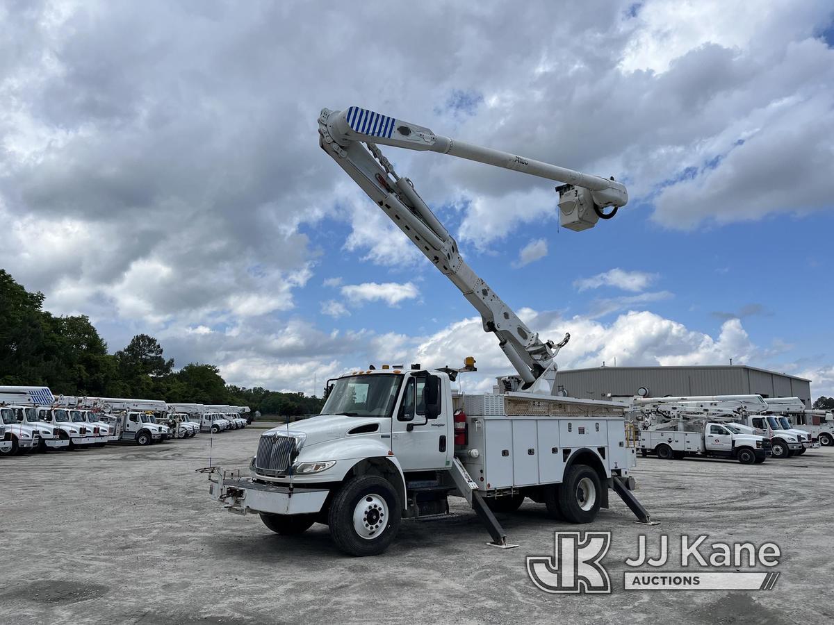 (Chester, VA) Altec AM55, Over-Center Material Handling Bucket Truck rear mounted on 2013 Internatio