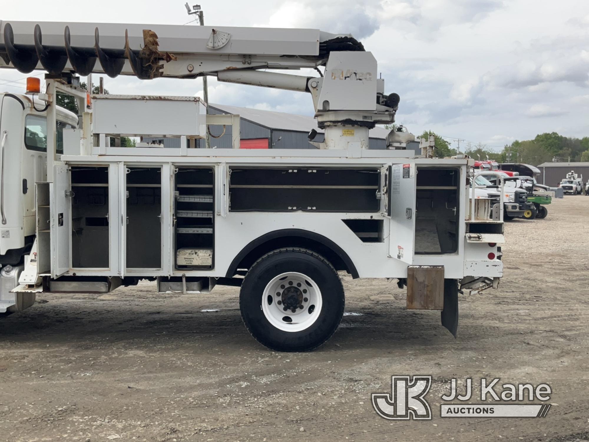 (Charlotte, NC) Altec DM47-BR, Digger Derrick rear mounted on 2010 Freightliner M2-106 Utility Truck