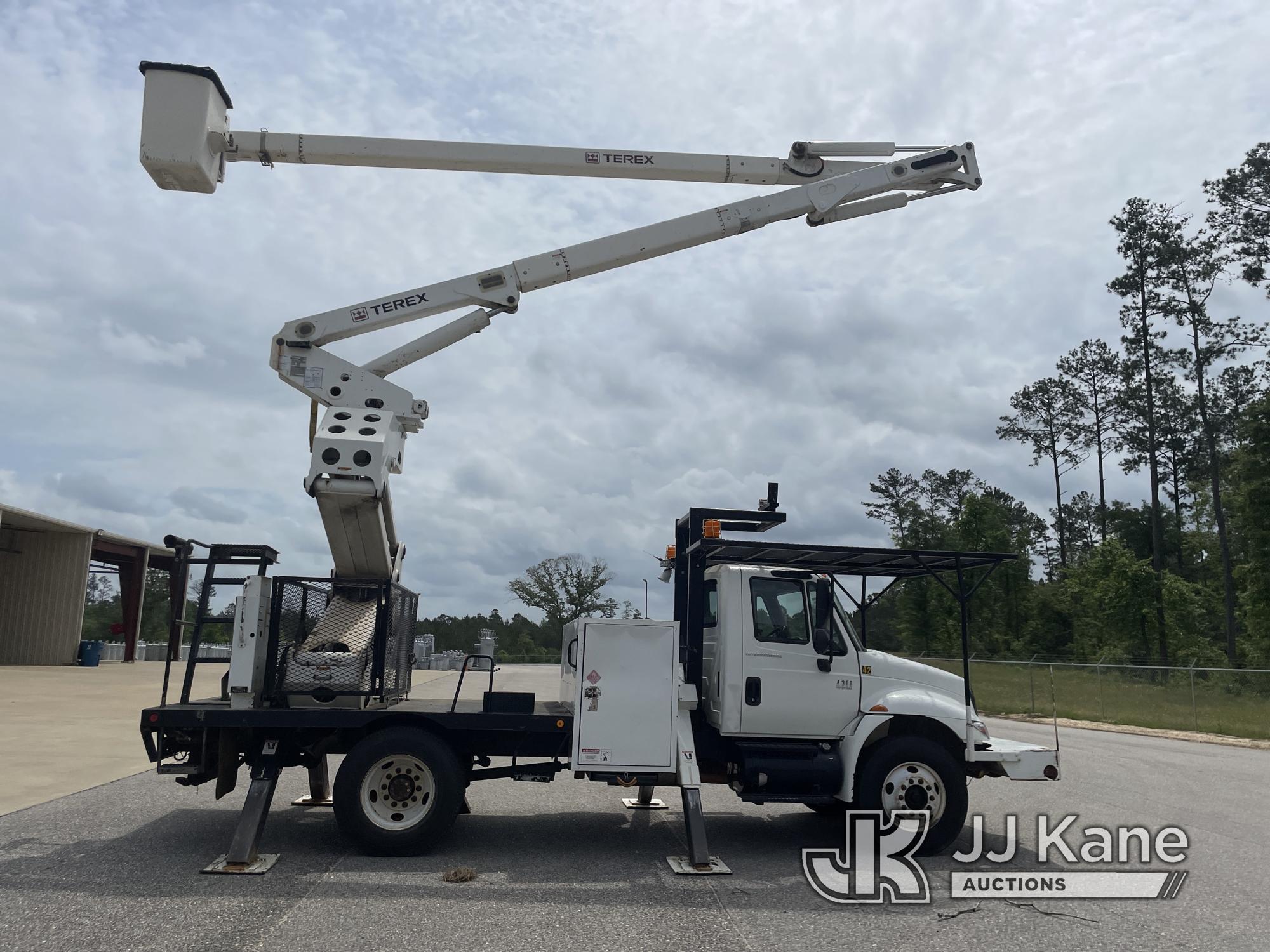 (Jackson, AL) Terex/HiRanger XT60/70, Over-Center Elevator Bucket Truck rear mounted on 2008 Interna