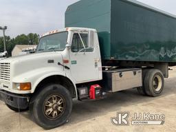 (Conway, AR) 2001 International 4900 Chipper Dump Truck Runs & Moves, Chip Dump Operates, Jump to St