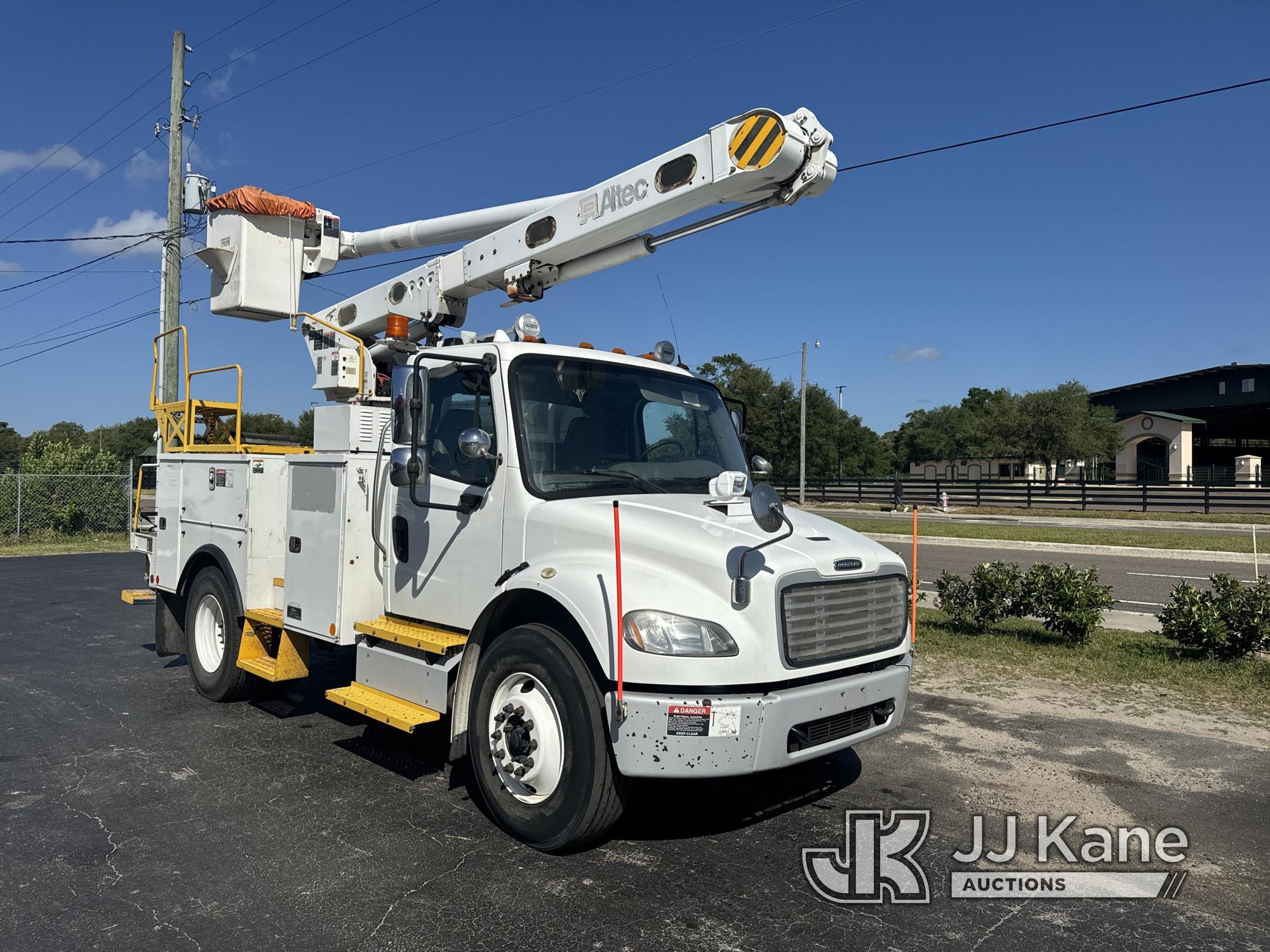 (Ocala, FL) Altec L42A, Over-Center Bucket Truck center mounted on 2013 Freightliner M2 106 Utility