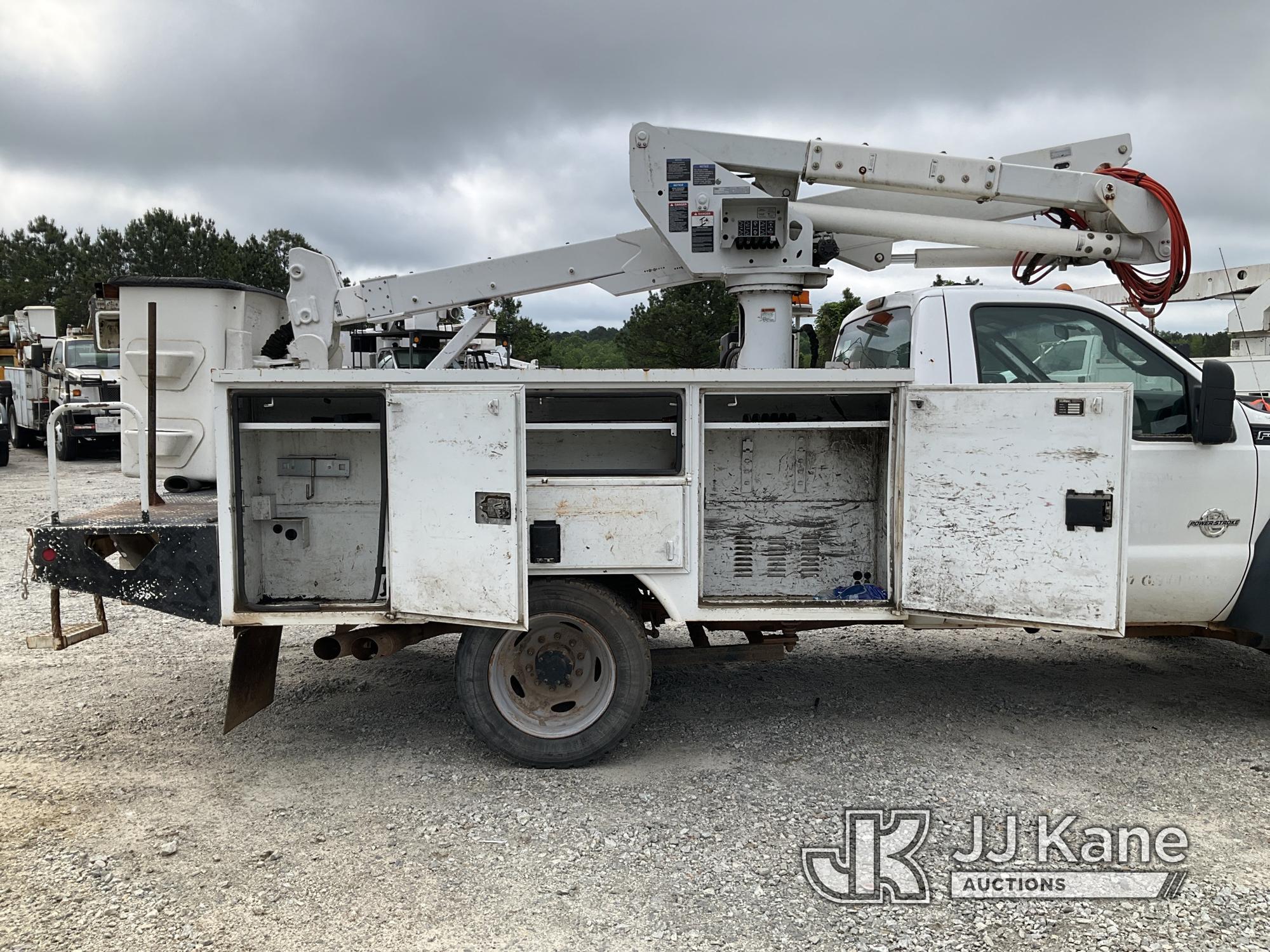 (Villa Rica, GA) Altec AT37G, Articulating & Telescopic Bucket Truck mounted behind cab on 2012 Ford