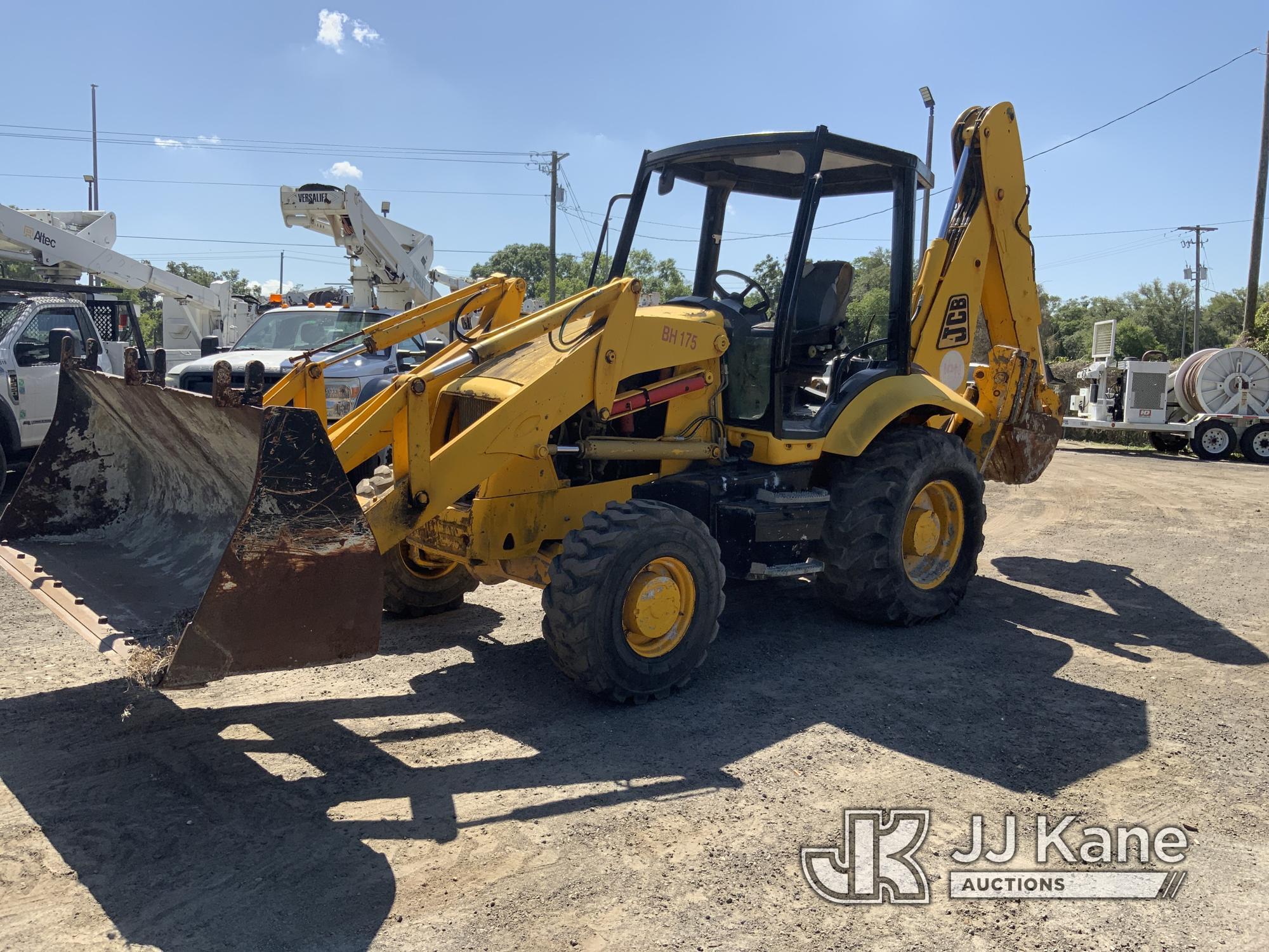 (Tampa, FL) 2003 JCB 214 Tractor Loader Extendahoe Runs, Moves & Operates) (Hydraulic Leak, Bad Brak