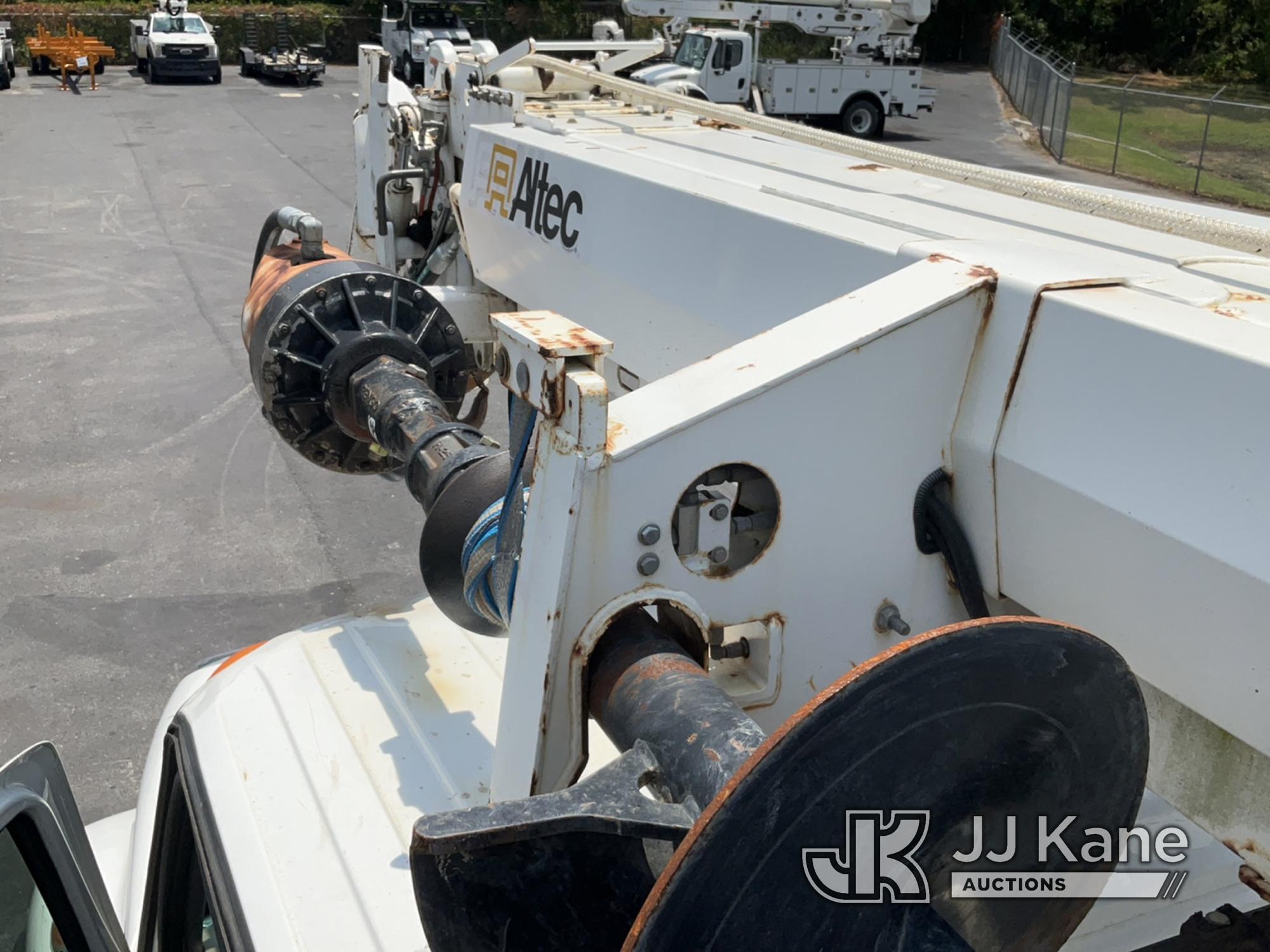 (Tampa, FL) Altec DC47-TR, Digger Derrick rear mounted on 2017 International 7300 4x4 Utility Truck