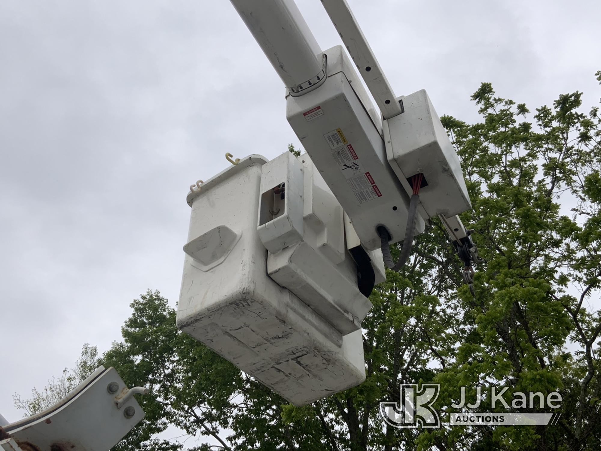 (New Tazewell, TN) Terex/Telelect Hi-Ranger HRX-55, Material Handling Bucket Truck rear mounted on 2