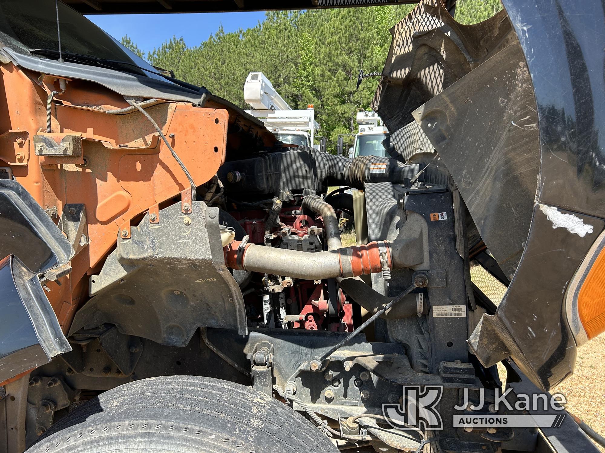 (Byram, MS) Altec LR756, Over-Center Bucket Truck mounted behind cab on 2013 Ford F750 Chipper Dump