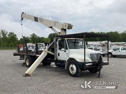 (Verona, KY) National 568D, Hydraulic Truck Crane mounted behind cab on 2004 International 4400 Flat