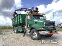 (Westlake, FL) Prentice 2124 BC, Telescopic Grappleboom/Log Loader Crane mounted behind cab on 2008