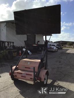 (Ocala, FL) 1990 Protecto Flash PFAWM78 Portable Arrow Board, trailer mtd No Title) (Not Running, Co