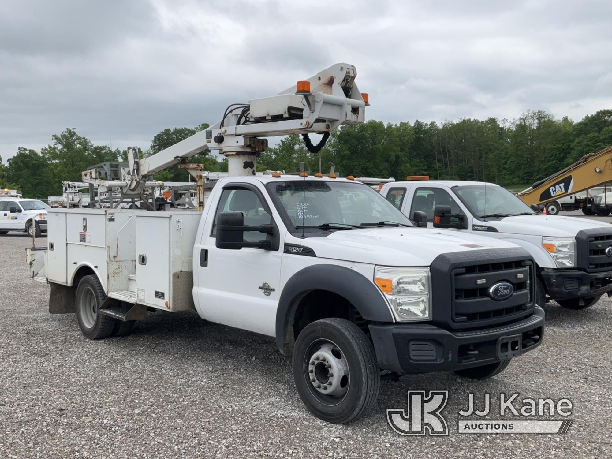 (Verona, KY) Altec AT235P, Telescopic Non-Insulated Cable Placing Bucket Truck mounted behind cab on