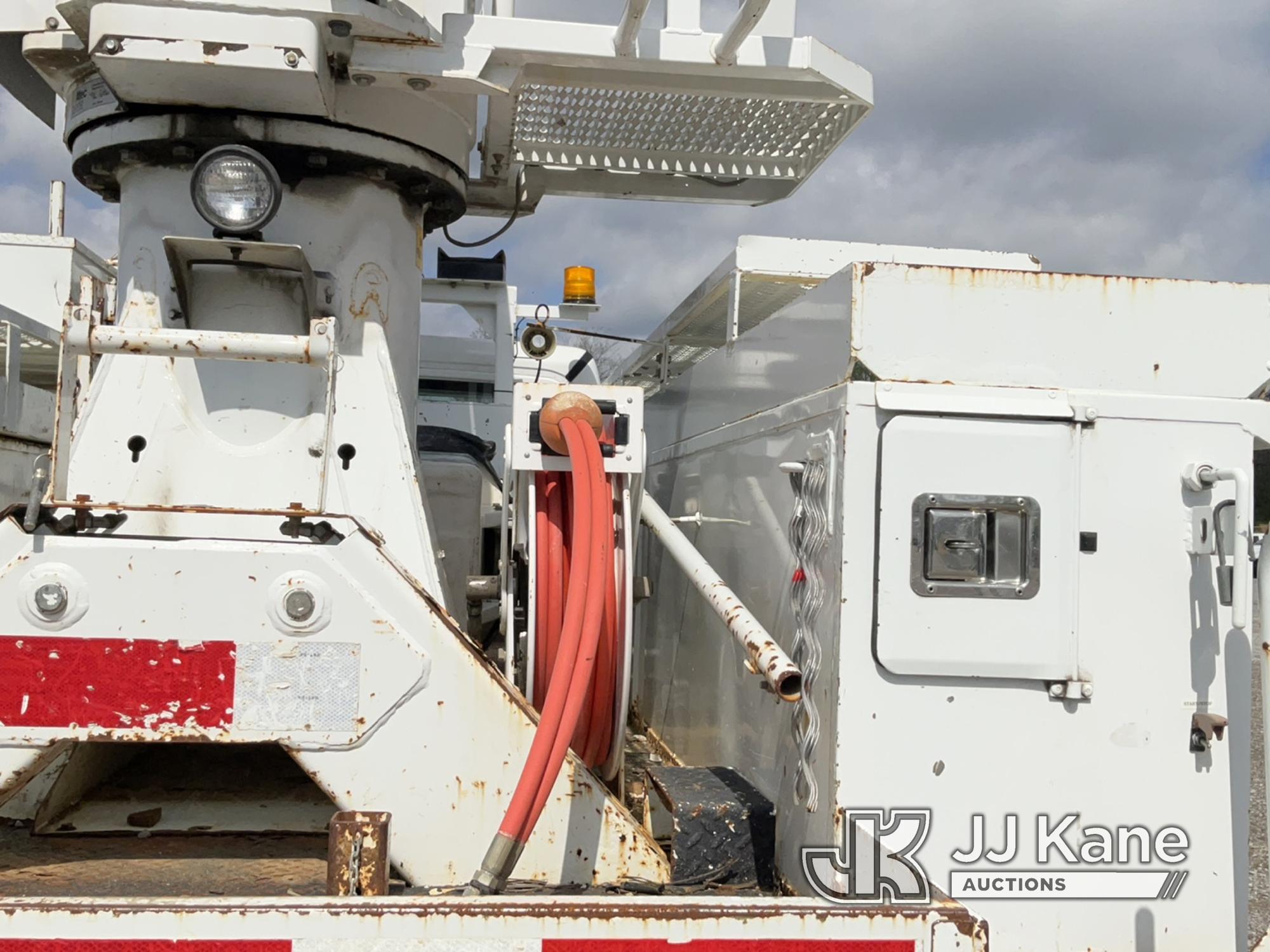 (Verona, KY) Altec DM47-TR, Digger Derrick rear mounted on 2011 Freightliner M2 106 Utility Truck Ru